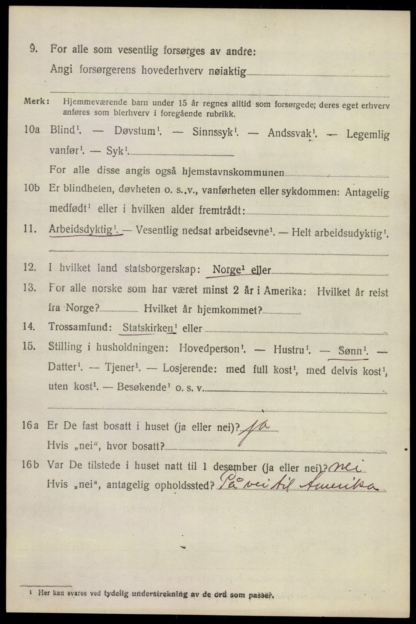 SAKO, 1920 census for Sandeherred, 1920, p. 24427