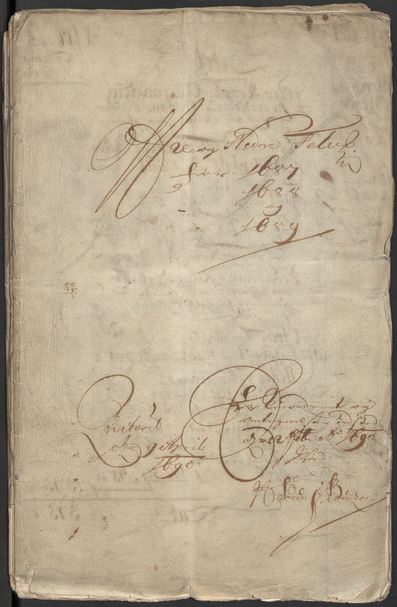 Rentekammeret inntil 1814, Reviderte regnskaper, Fogderegnskap, RA/EA-4092/R35/L2086: Fogderegnskap Øvre og Nedre Telemark, 1687-1689, p. 3