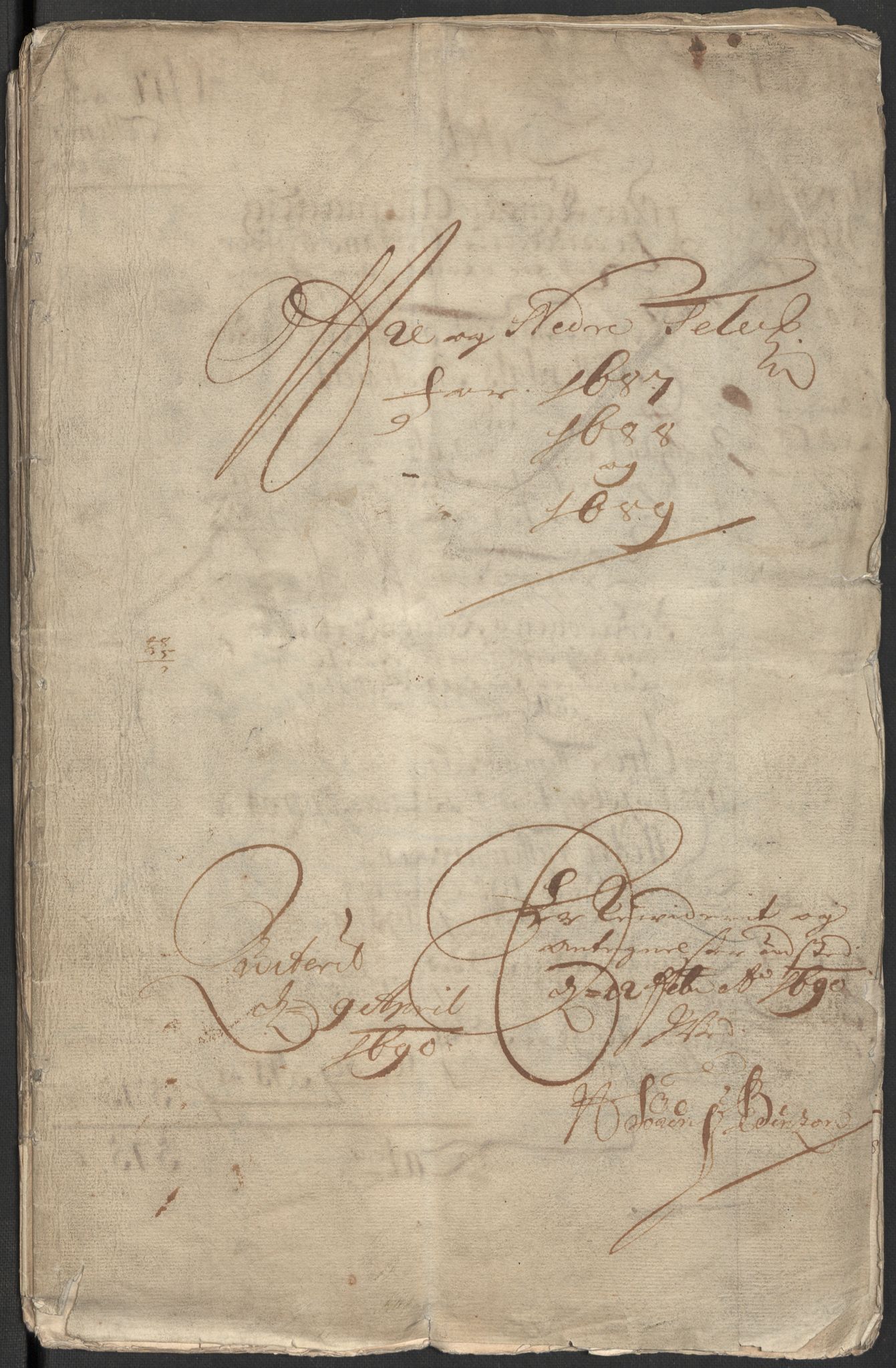 Rentekammeret inntil 1814, Reviderte regnskaper, Fogderegnskap, AV/RA-EA-4092/R35/L2086: Fogderegnskap Øvre og Nedre Telemark, 1687-1689, p. 3