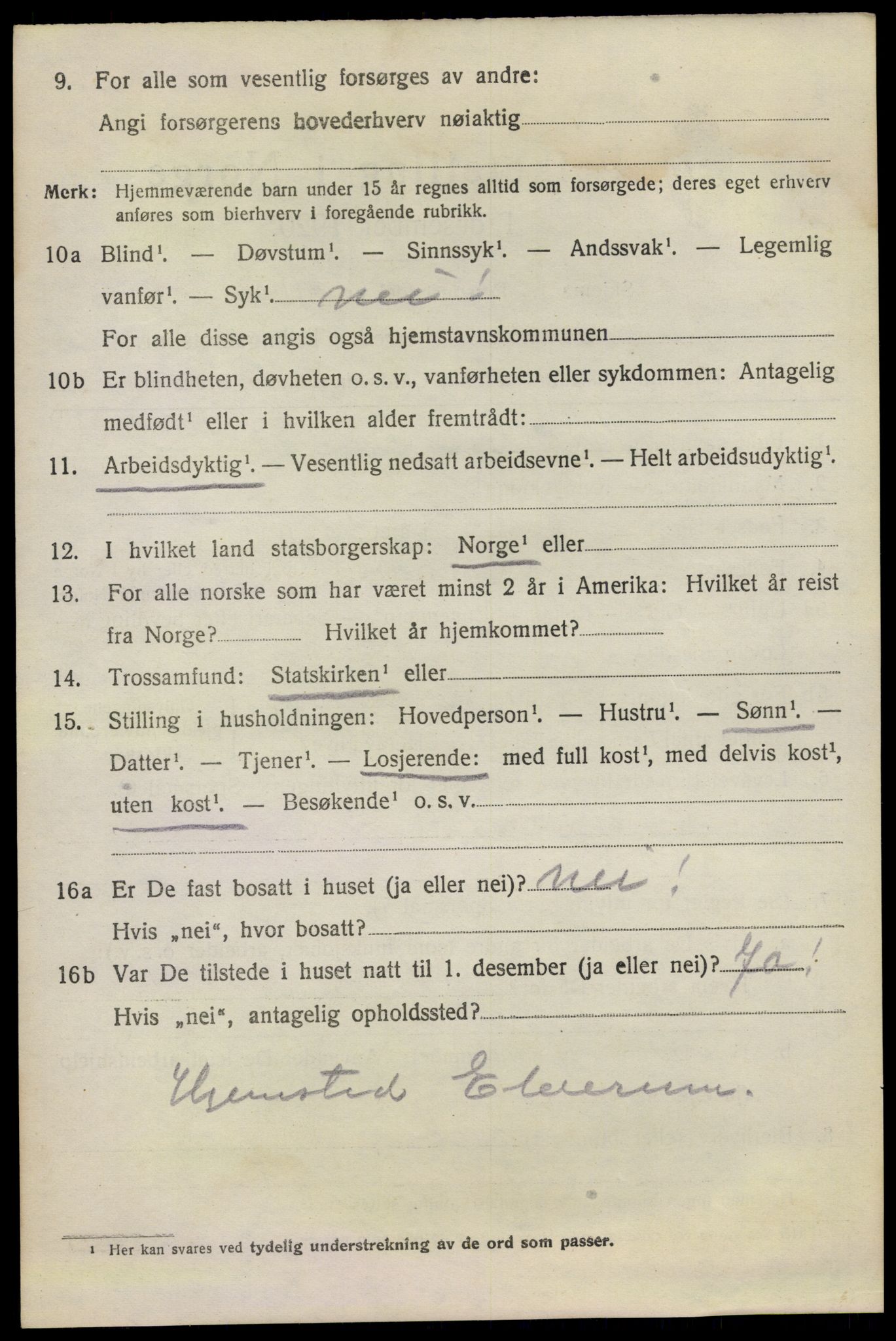 SAO, 1920 census for Bærum, 1920, p. 6135