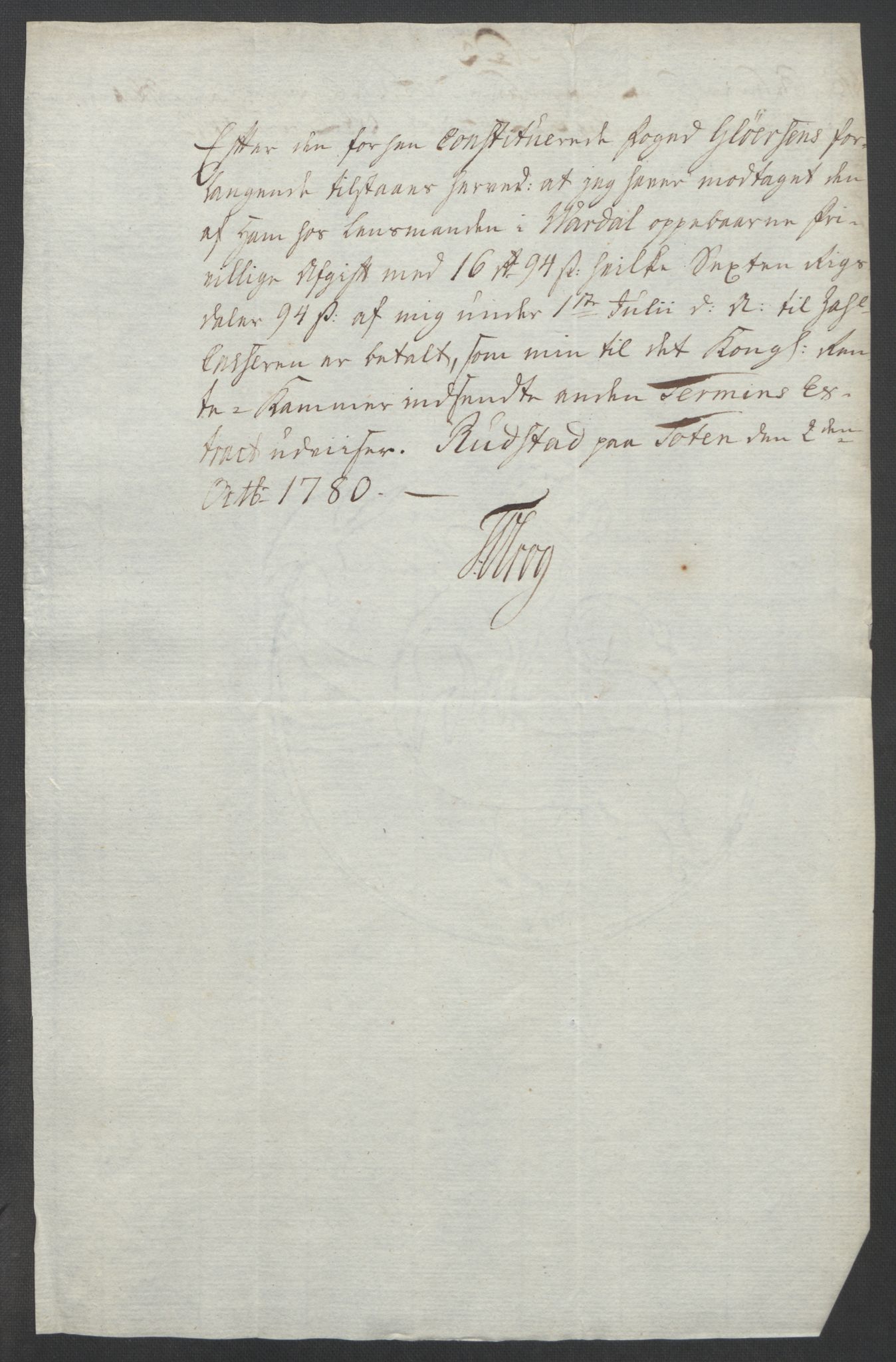 Rentekammeret inntil 1814, Reviderte regnskaper, Fogderegnskap, AV/RA-EA-4092/R19/L1399: Fogderegnskap Toten, Hadeland og Vardal, 1762-1783, p. 512