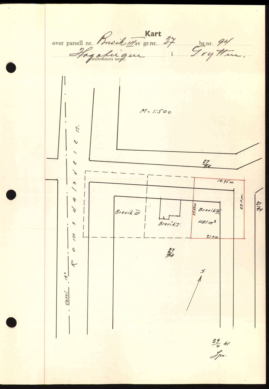 Romsdal sorenskriveri, AV/SAT-A-4149/1/2/2C: Mortgage book no. A10, 1941-1941, Diary no: : 953/1941