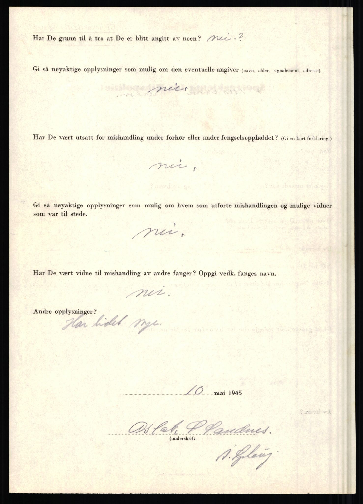 Rikspolitisjefen, AV/RA-S-1560/L/L0014: Pettersen, Aksel - Savosnick, Ernst, 1940-1945, p. 1241