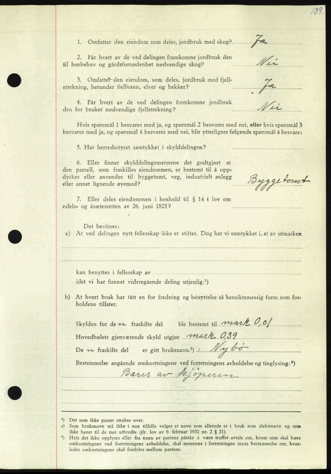 Nordmøre sorenskriveri, AV/SAT-A-4132/1/2/2Ca: Mortgage book no. A106, 1947-1947, Diary no: : 2205/1947