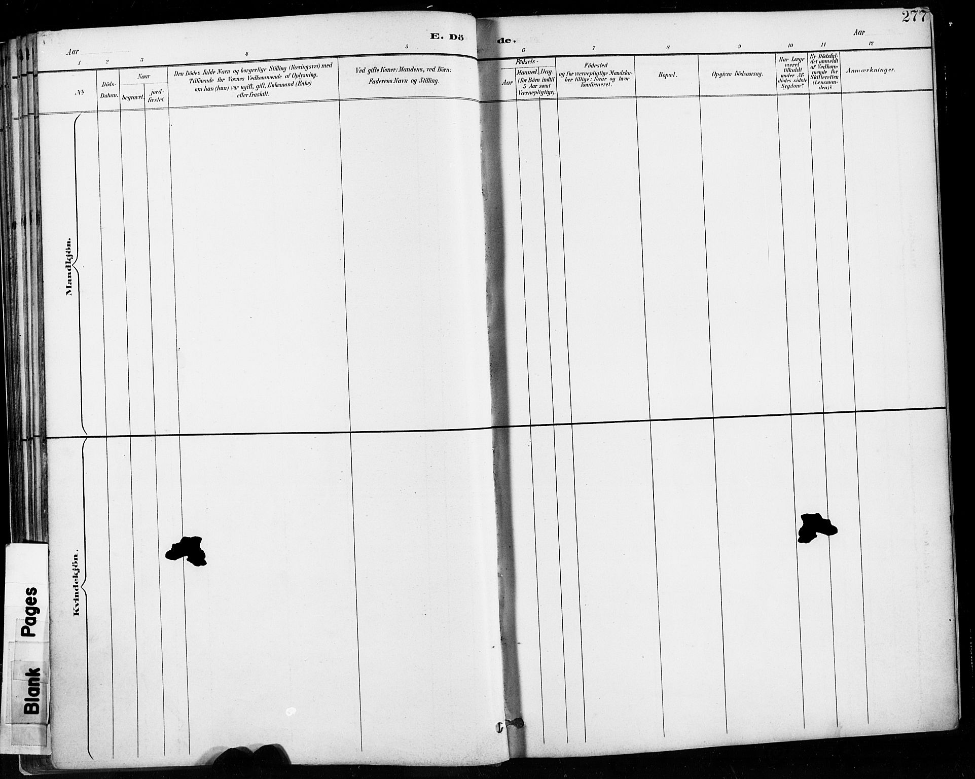 Høyland sokneprestkontor, SAST/A-101799/001/30BA/L0013: Parish register (official) no. A 13.2, 1889-1898, p. 277