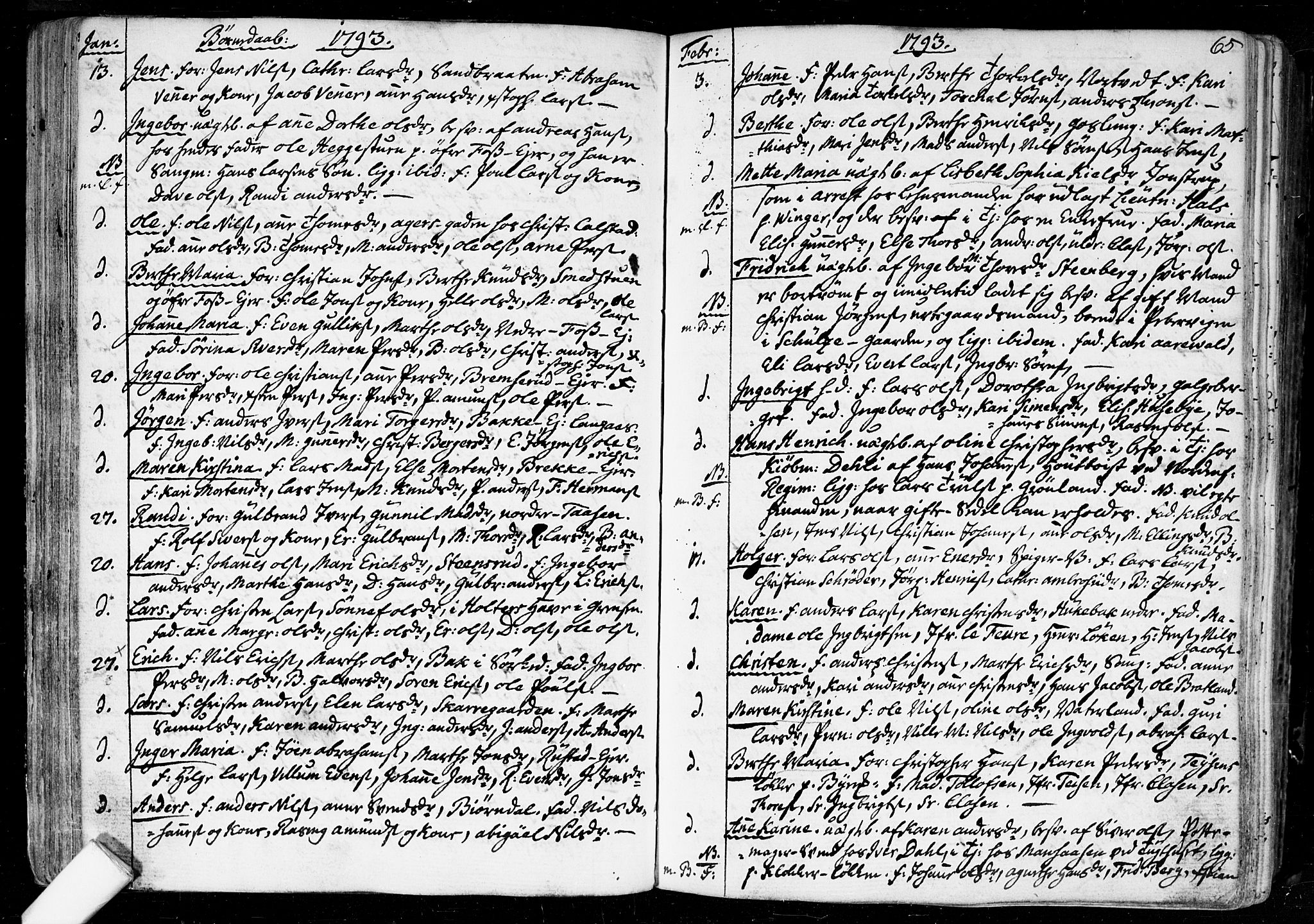 Aker prestekontor kirkebøker, SAO/A-10861/F/L0010: Parish register (official) no. 10, 1786-1809, p. 65