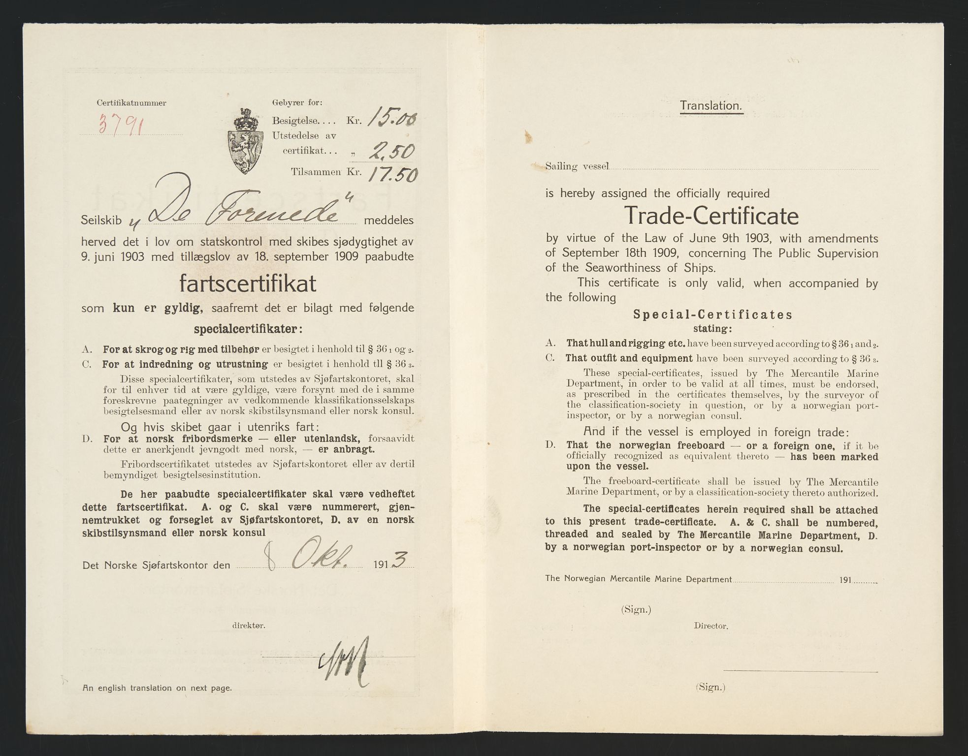 Sjøfartsdirektoratet med forløpere, skipsmapper slettede skip, AV/RA-S-4998/F/Fa/L0235: --, 1847-1930, p. 530