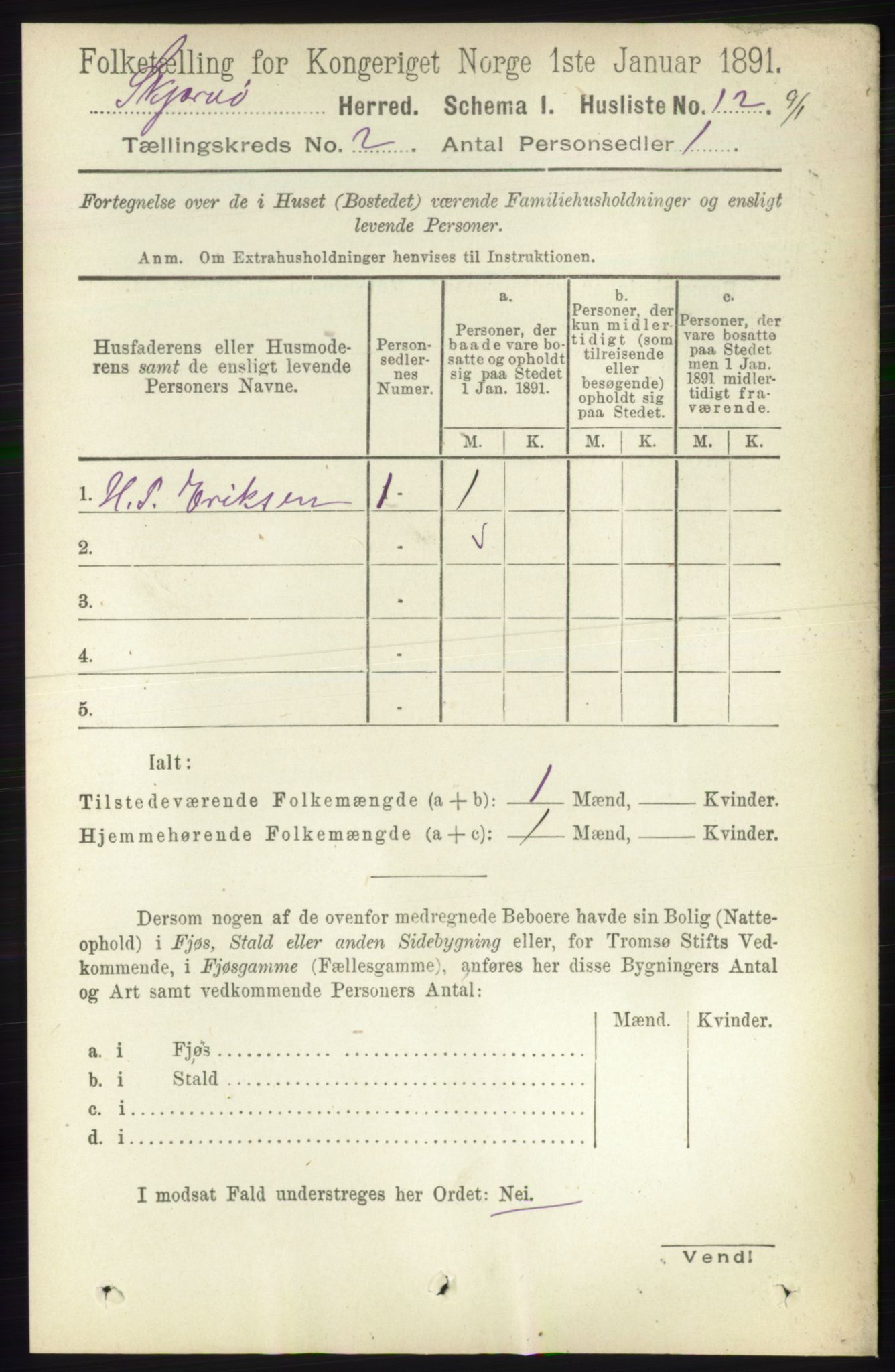 RA, 1891 census for 1941 Skjervøy, 1891, p. 929