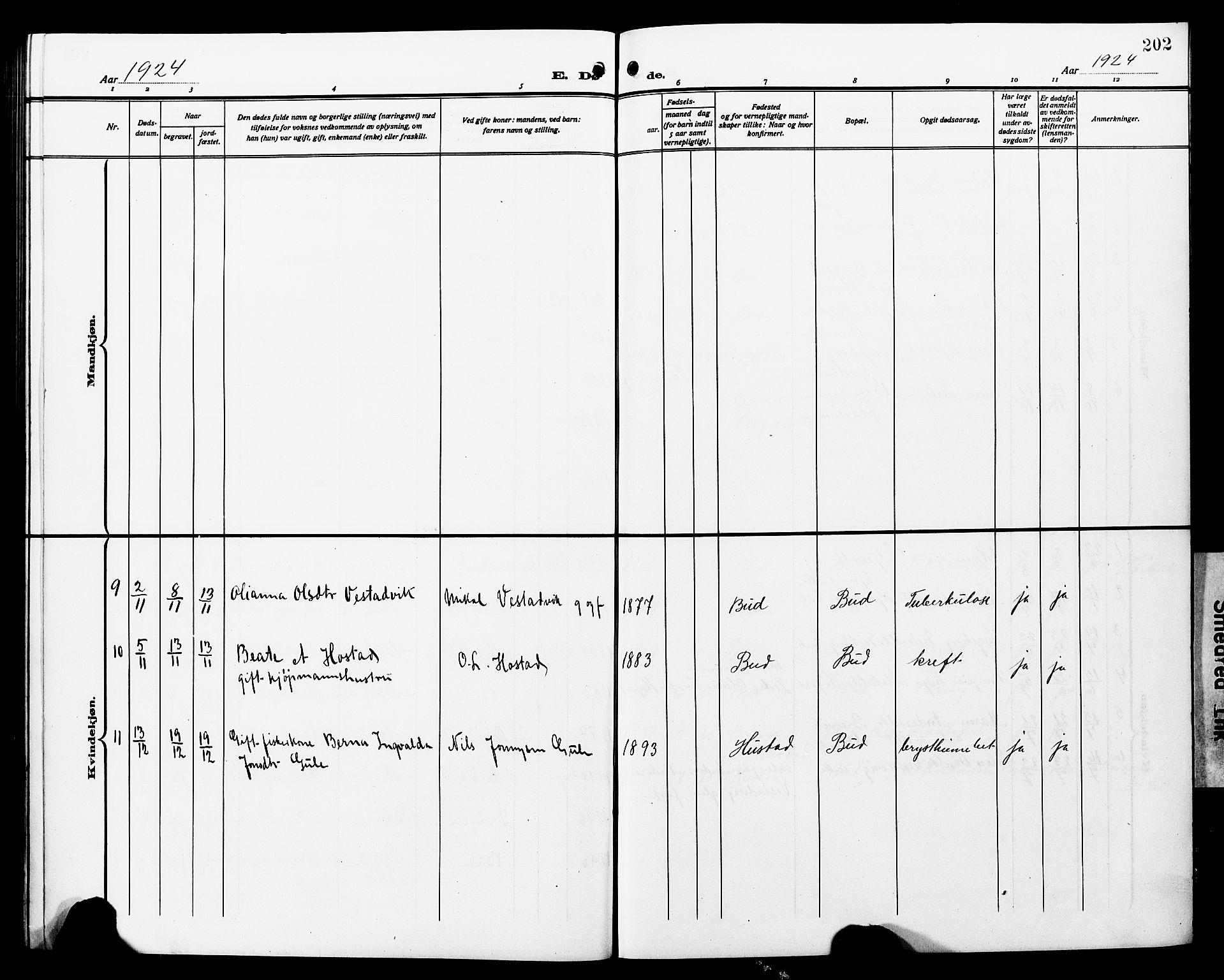Ministerialprotokoller, klokkerbøker og fødselsregistre - Møre og Romsdal, SAT/A-1454/566/L0774: Parish register (copy) no. 566C03, 1910-1929, p. 202