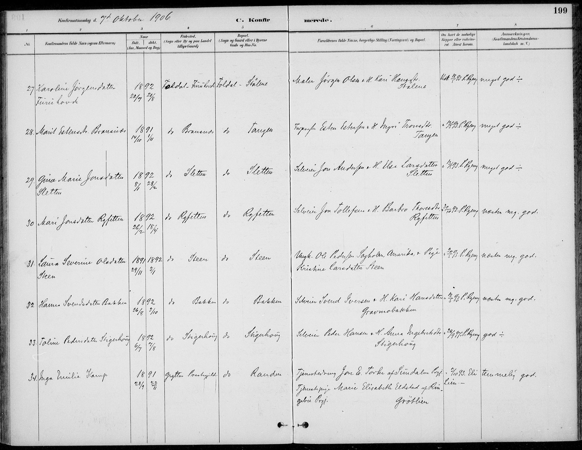 Alvdal prestekontor, AV/SAH-PREST-060/H/Ha/Haa/L0003: Parish register (official) no. 3, 1886-1912, p. 199