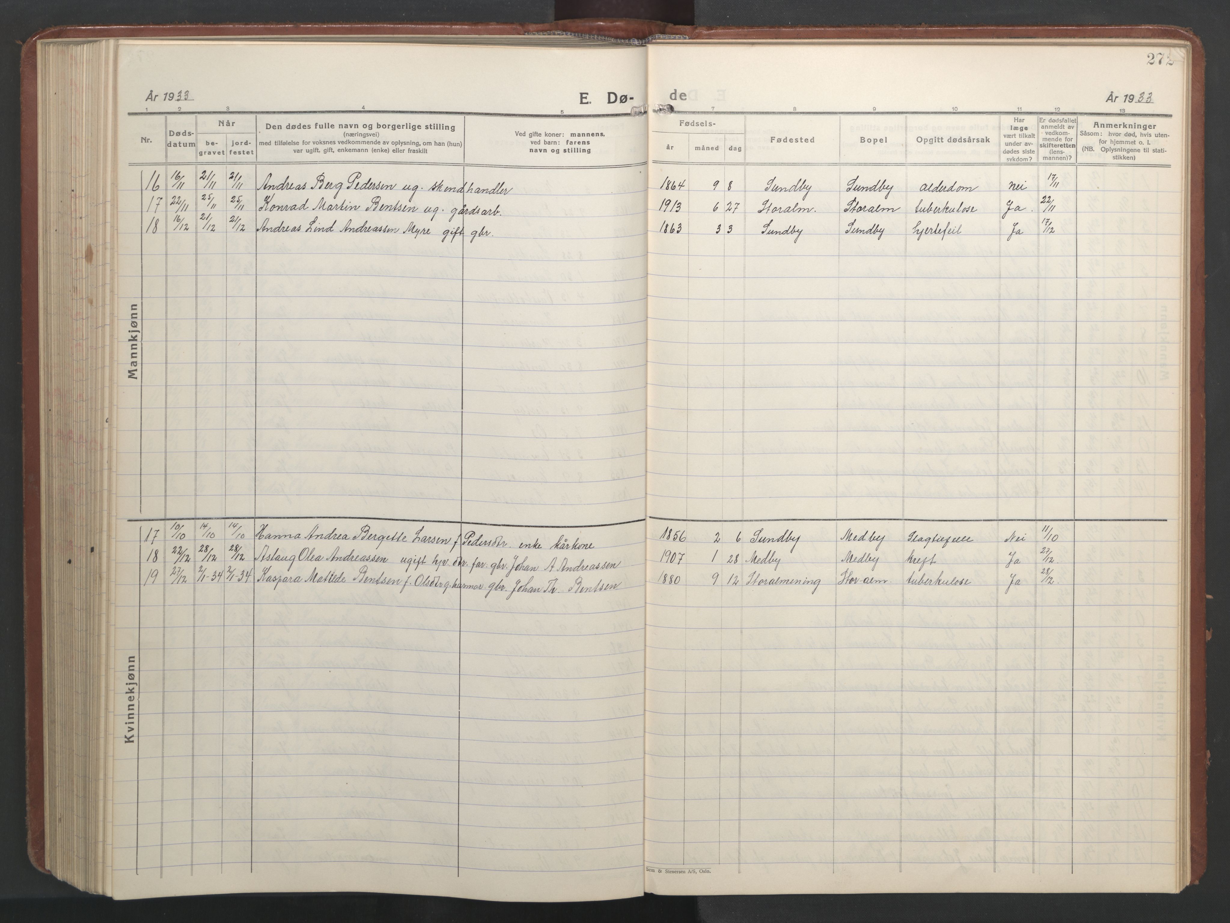 Ministerialprotokoller, klokkerbøker og fødselsregistre - Nordland, SAT/A-1459/847/L0680: Parish register (copy) no. 847C08, 1930-1947, p. 272