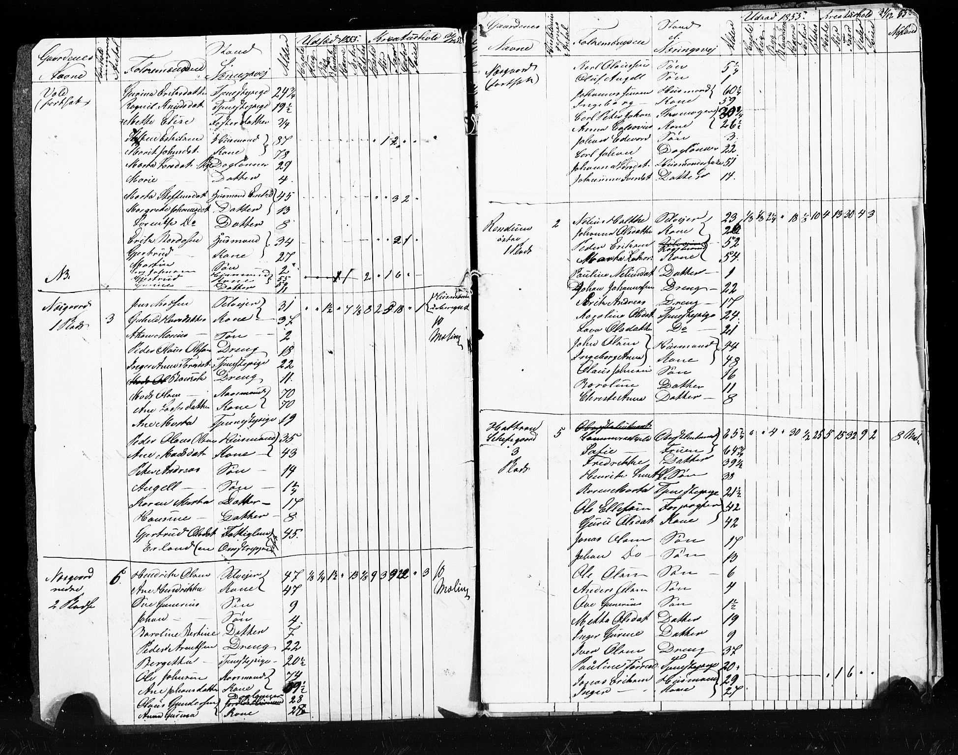 , Census 1855 for Skogn, 1855, p. 24