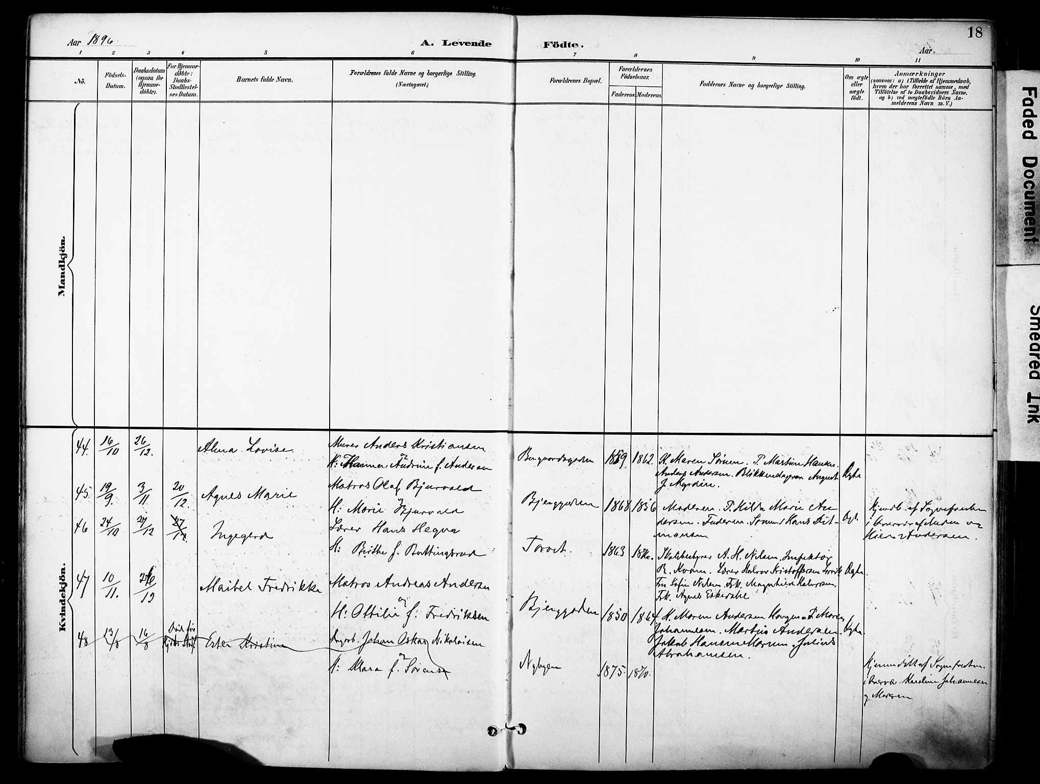 Sandefjord kirkebøker, AV/SAKO-A-315/F/Fa/L0004: Parish register (official) no. 4, 1894-1905, p. 18