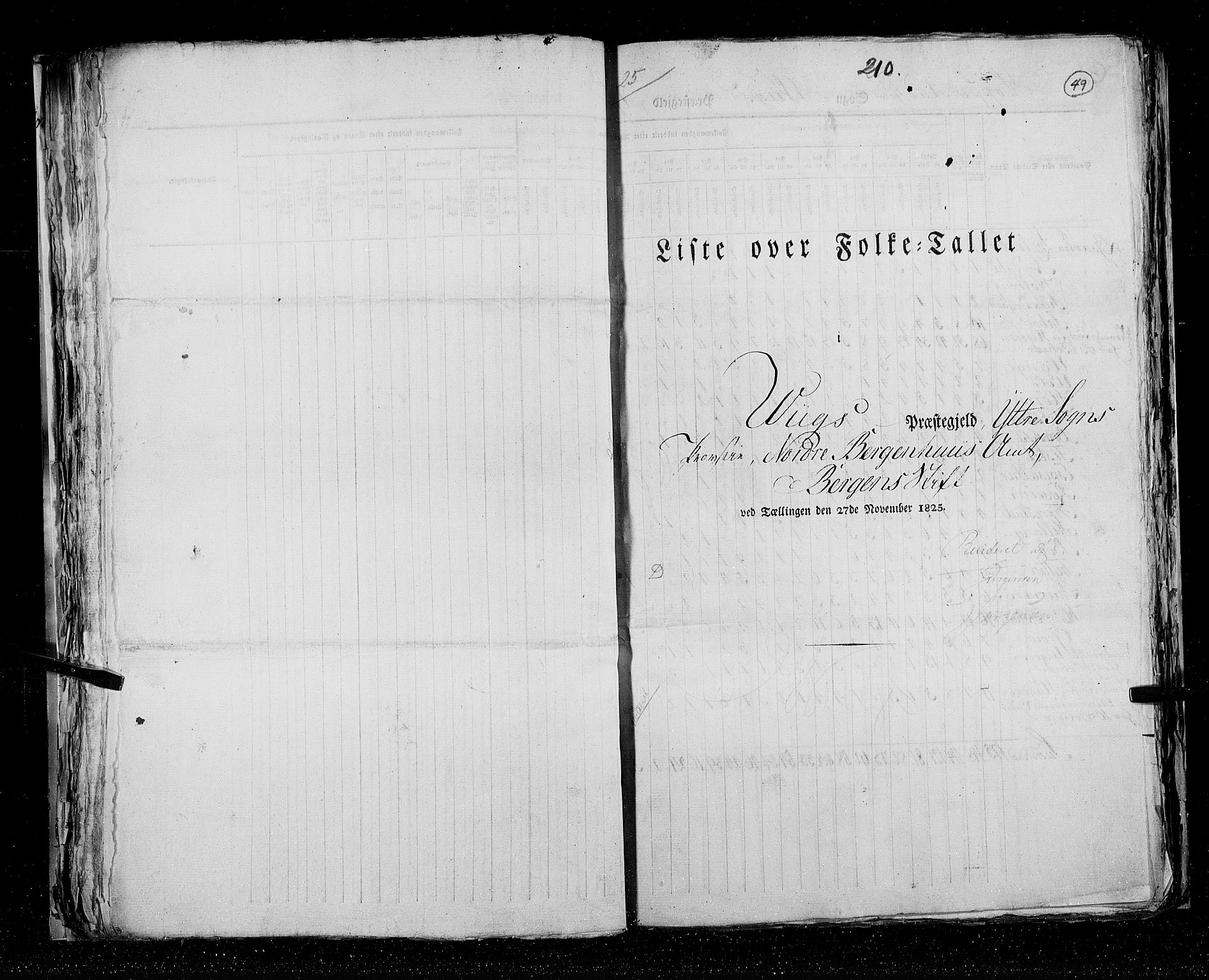 RA, Census 1825, vol. 14: Nordre Bergenhus amt, 1825, p. 49