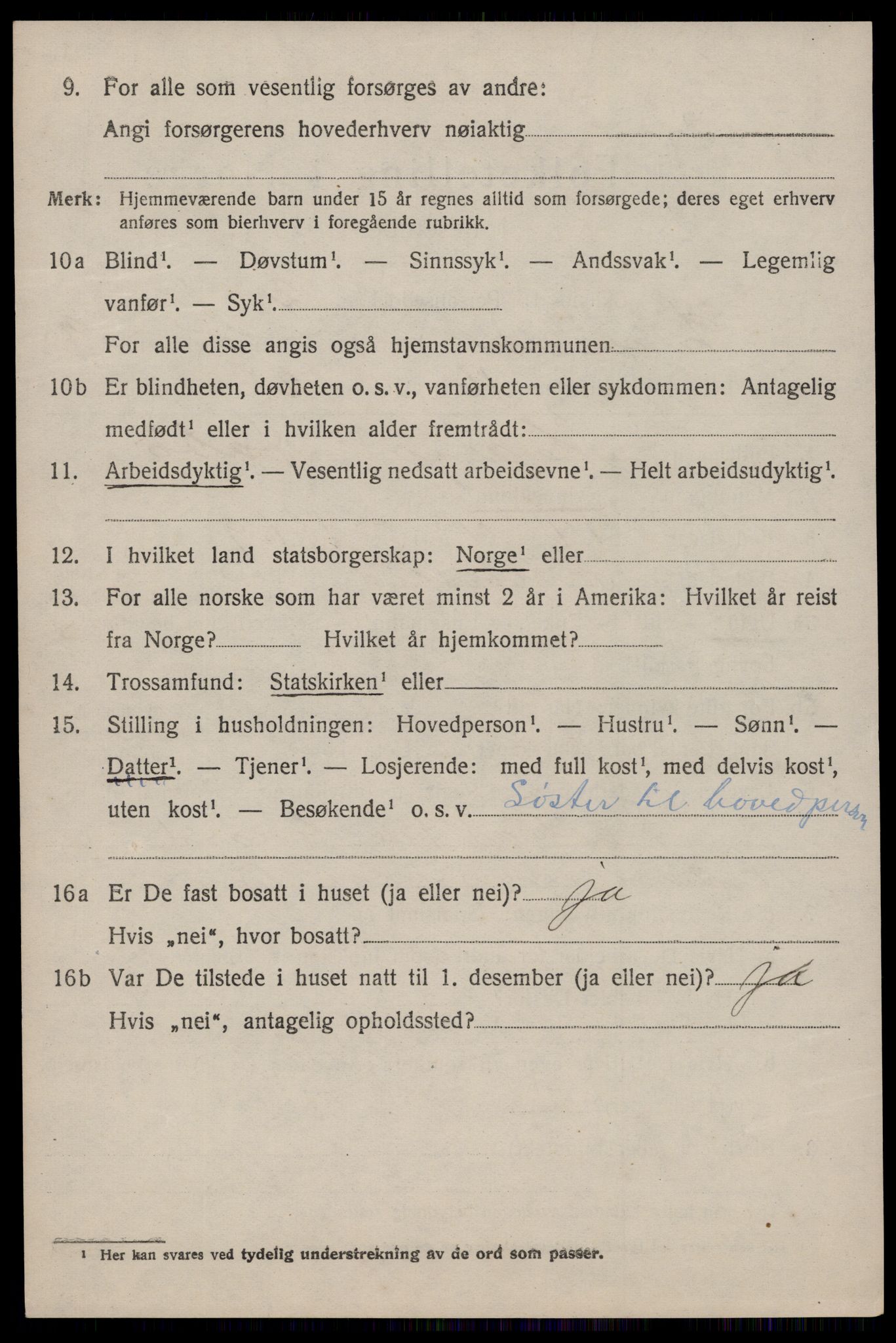 SAKO, 1920 census for Lårdal, 1920, p. 3308