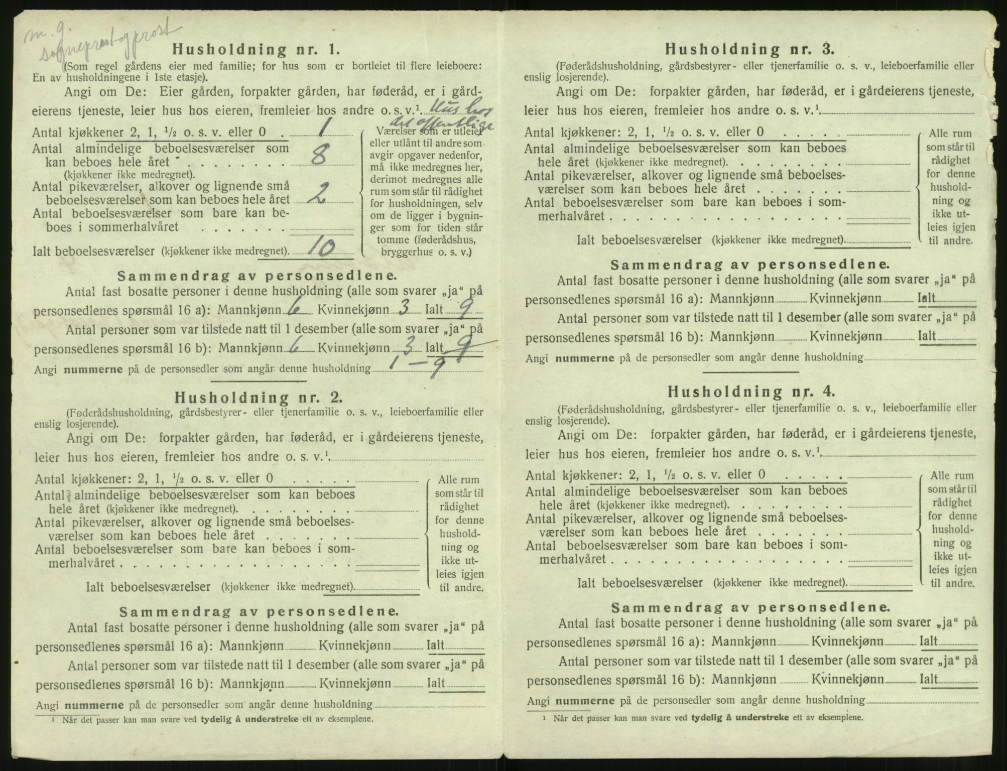 SAT, 1920 census for Ulstein, 1920, p. 279