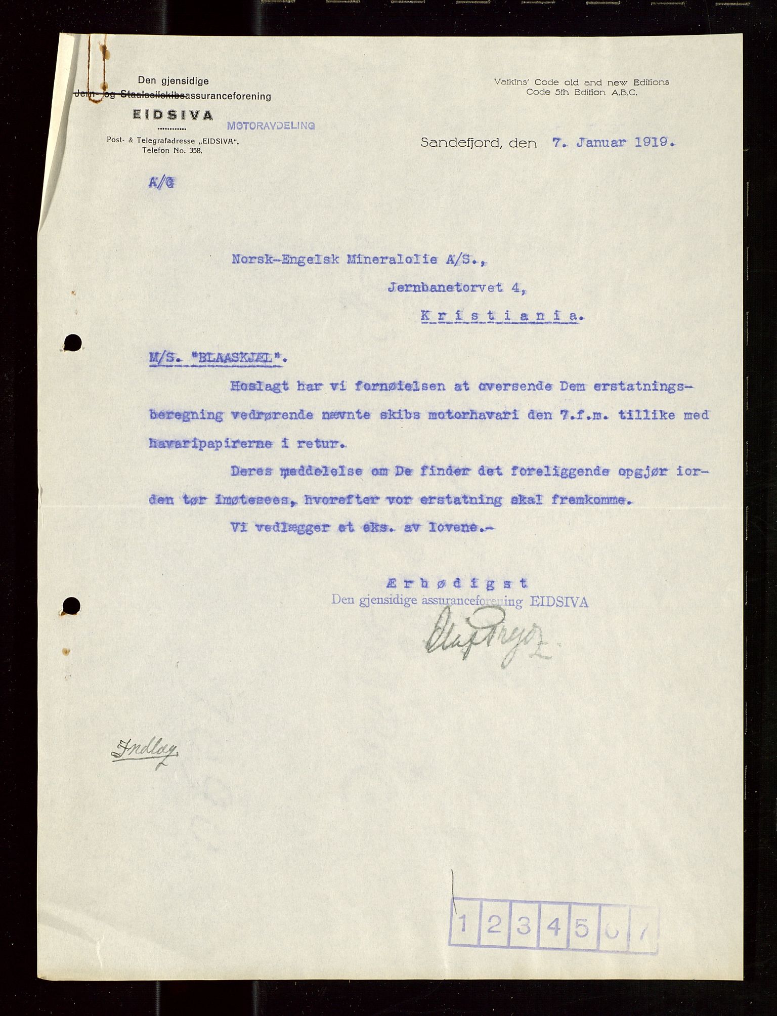 Pa 1521 - A/S Norske Shell, AV/SAST-A-101915/E/Ea/Eaa/L0022: Sjefskorrespondanse, 1918, p. 170