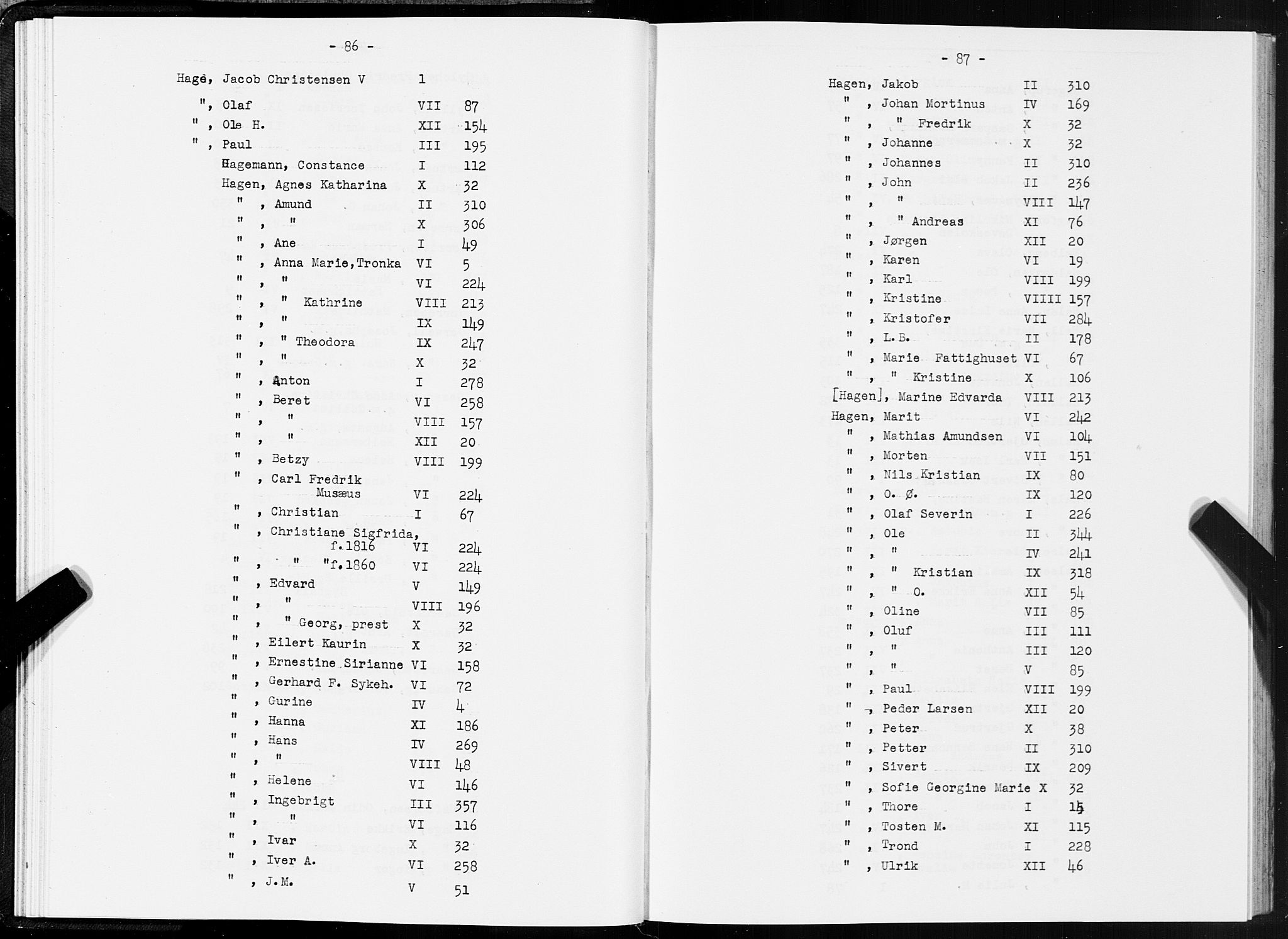 SAT, 1875 census for 1601 Trondheim, 1875, p. 86-87