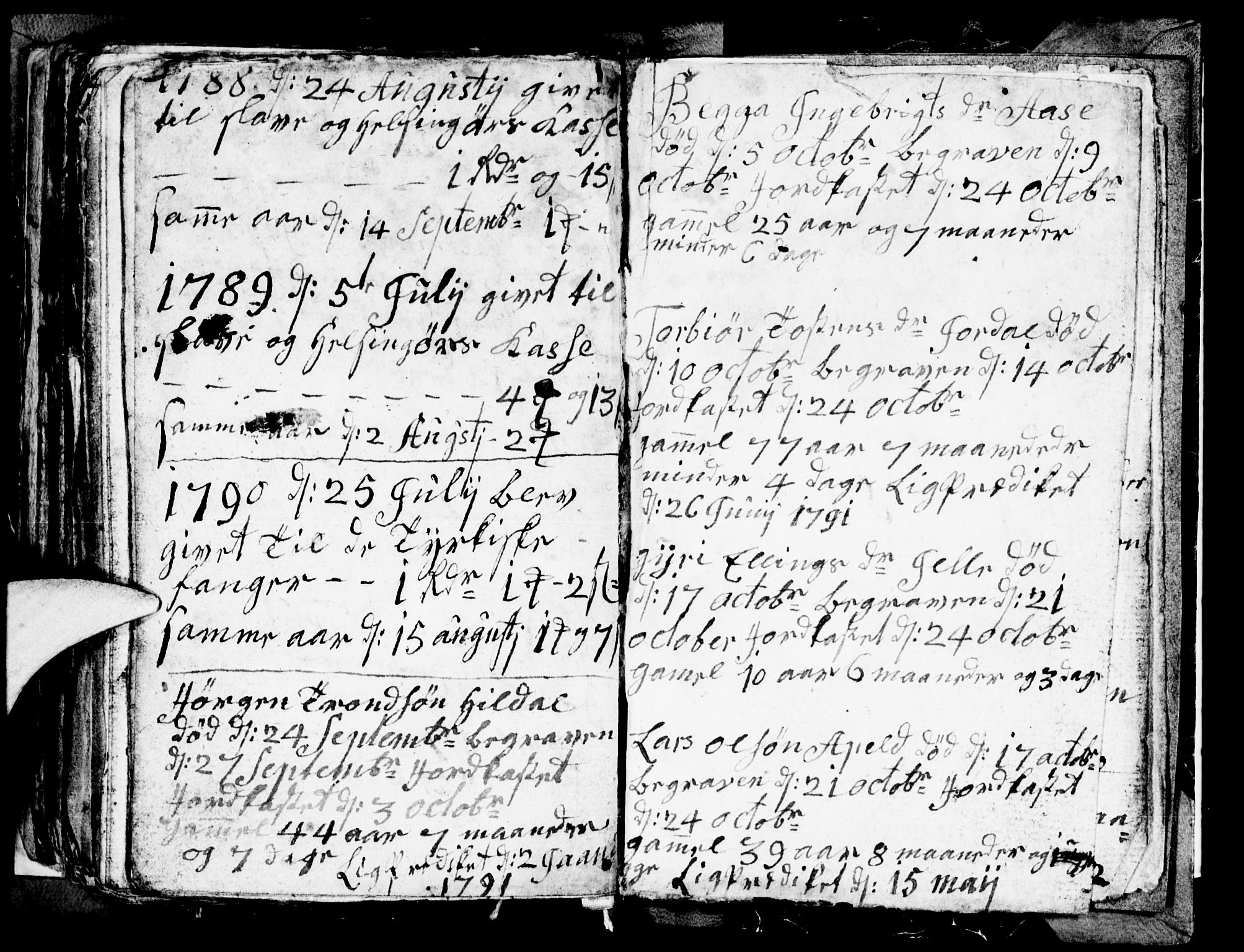 Odda Sokneprestembete, AV/SAB-A-77201/H/Hab: Parish register (copy) no. A 2, 1788-1791, p. 97