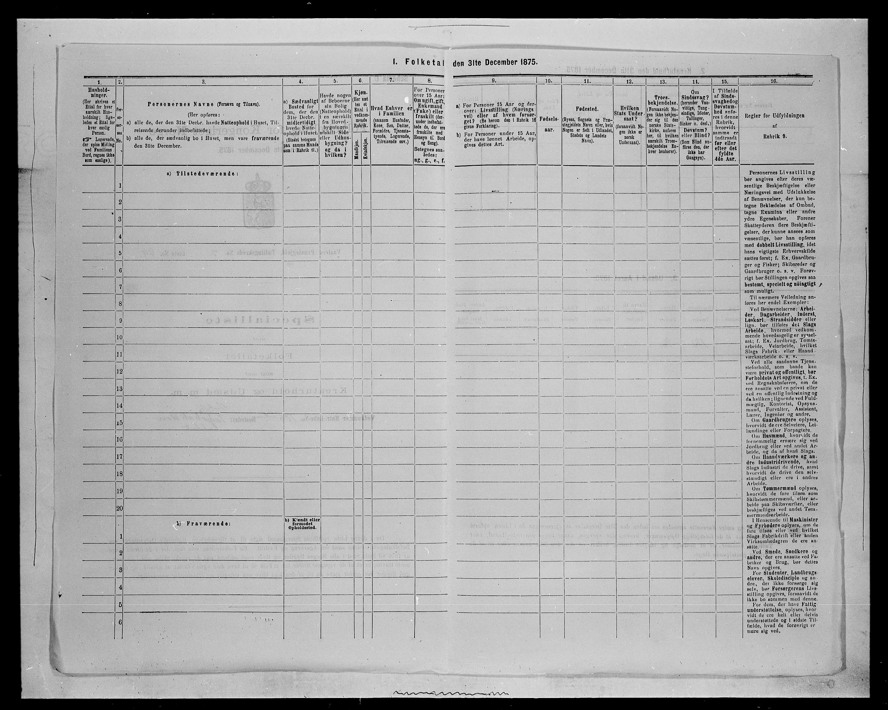 SAH, 1875 census for 0426P Våler parish (Hedmark), 1875, p. 492