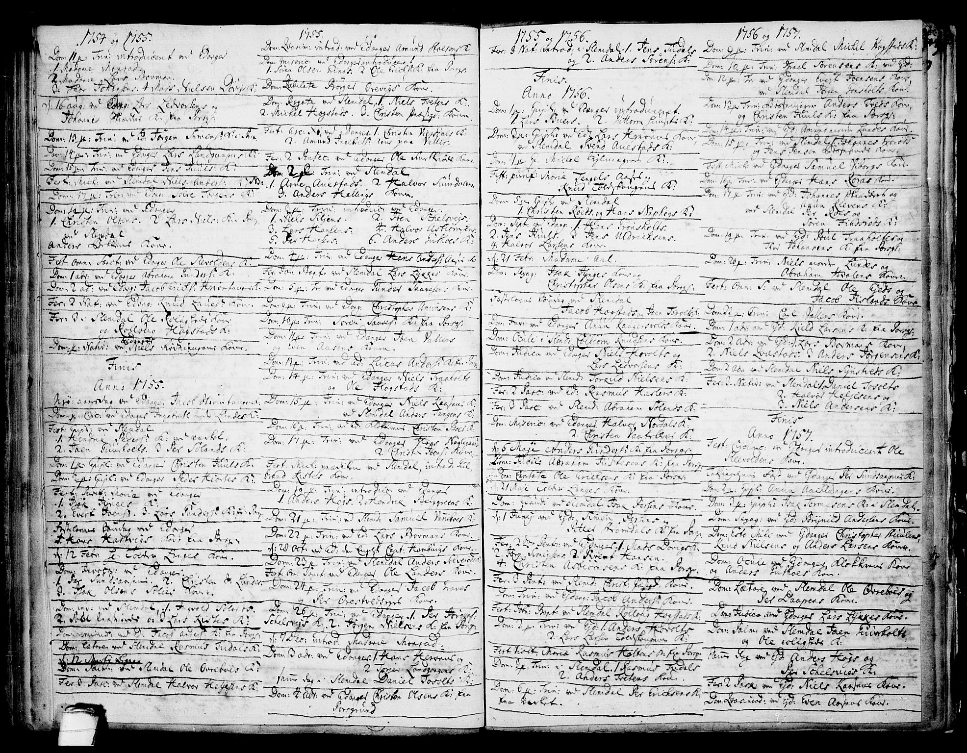 Eidanger kirkebøker, SAKO/A-261/F/Fa/L0004: Parish register (official) no. 4, 1733-1759