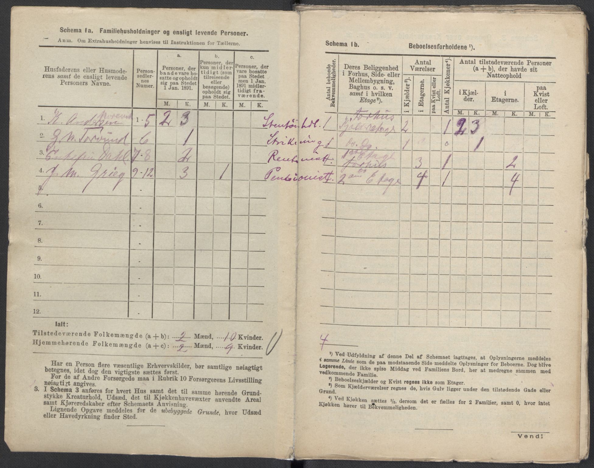 RA, 1891 Census for 1301 Bergen, 1891, p. 1860