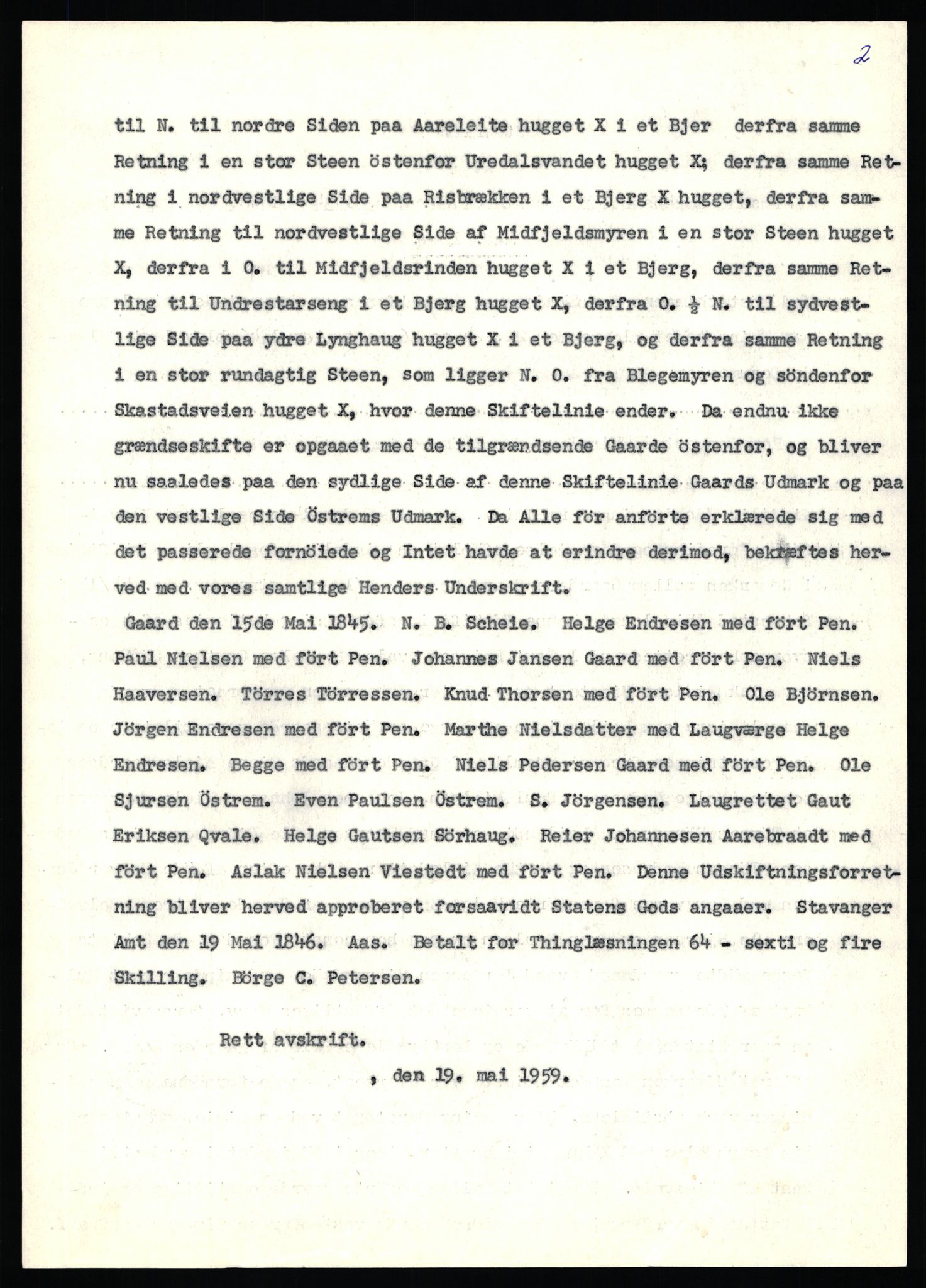 Statsarkivet i Stavanger, AV/SAST-A-101971/03/Y/Yj/L0005: Avskrifter sortert etter gårdsnavn: Austreim - Avinskei, 1750-1930, p. 177