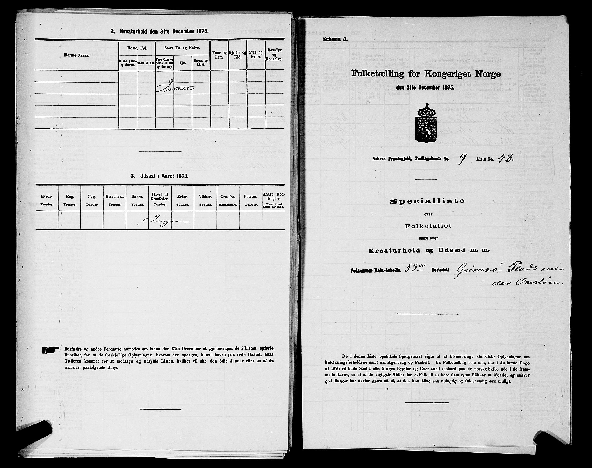 RA, 1875 census for 0220P Asker, 1875, p. 1753