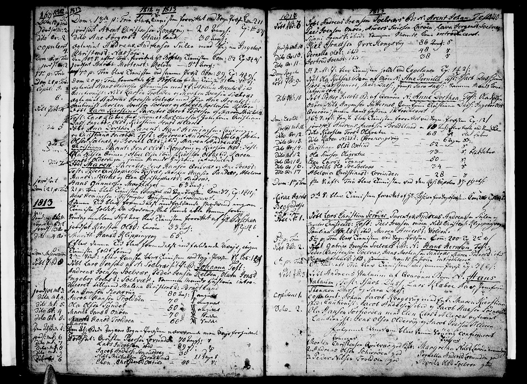 Ministerialprotokoller, klokkerbøker og fødselsregistre - Nordland, SAT/A-1459/839/L0563: Parish register (official) no. 839A01 /1, 1767-1824, p. 169-170