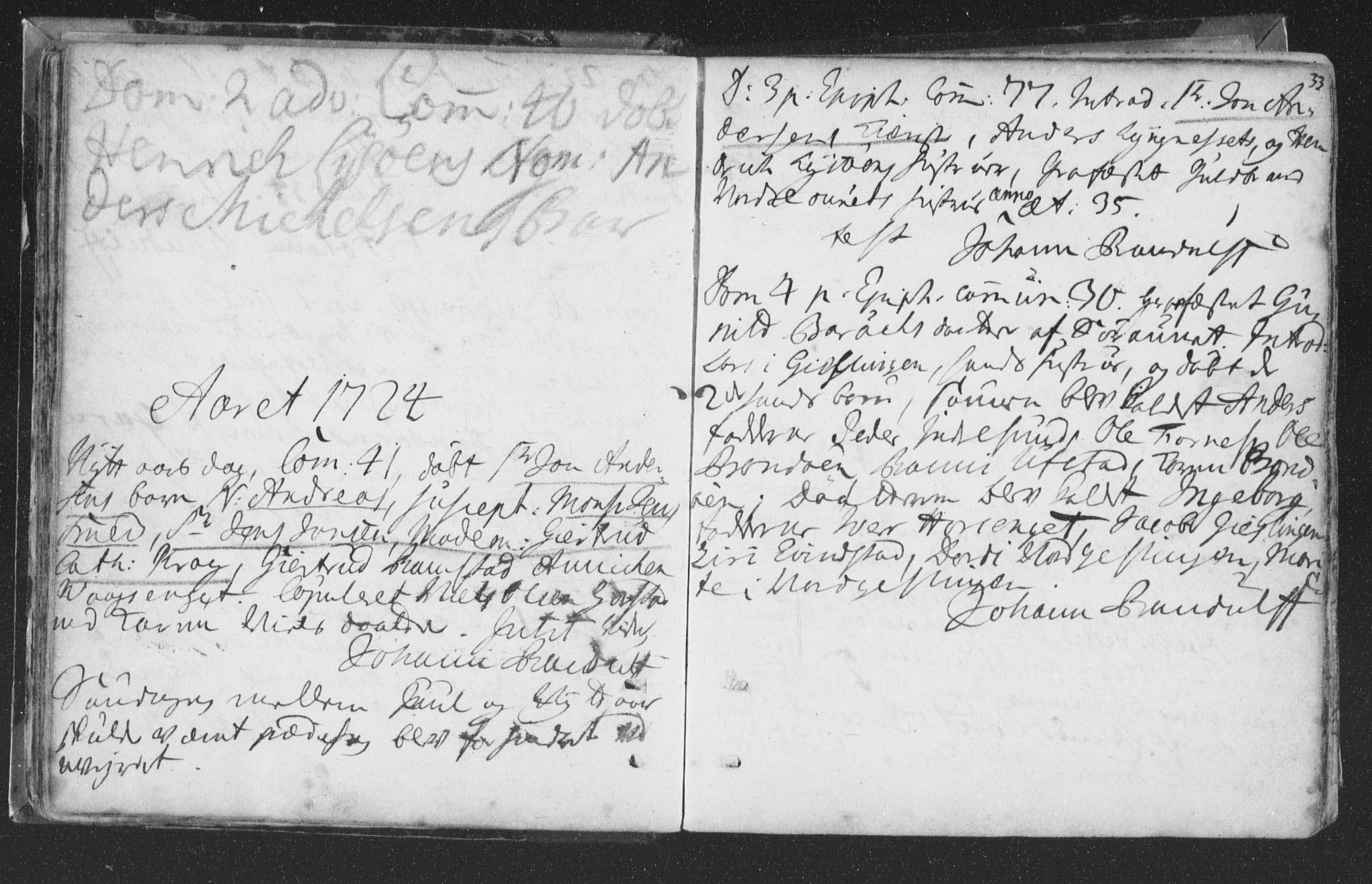 Ministerialprotokoller, klokkerbøker og fødselsregistre - Nord-Trøndelag, SAT/A-1458/786/L0685: Parish register (official) no. 786A01, 1710-1798, p. 33