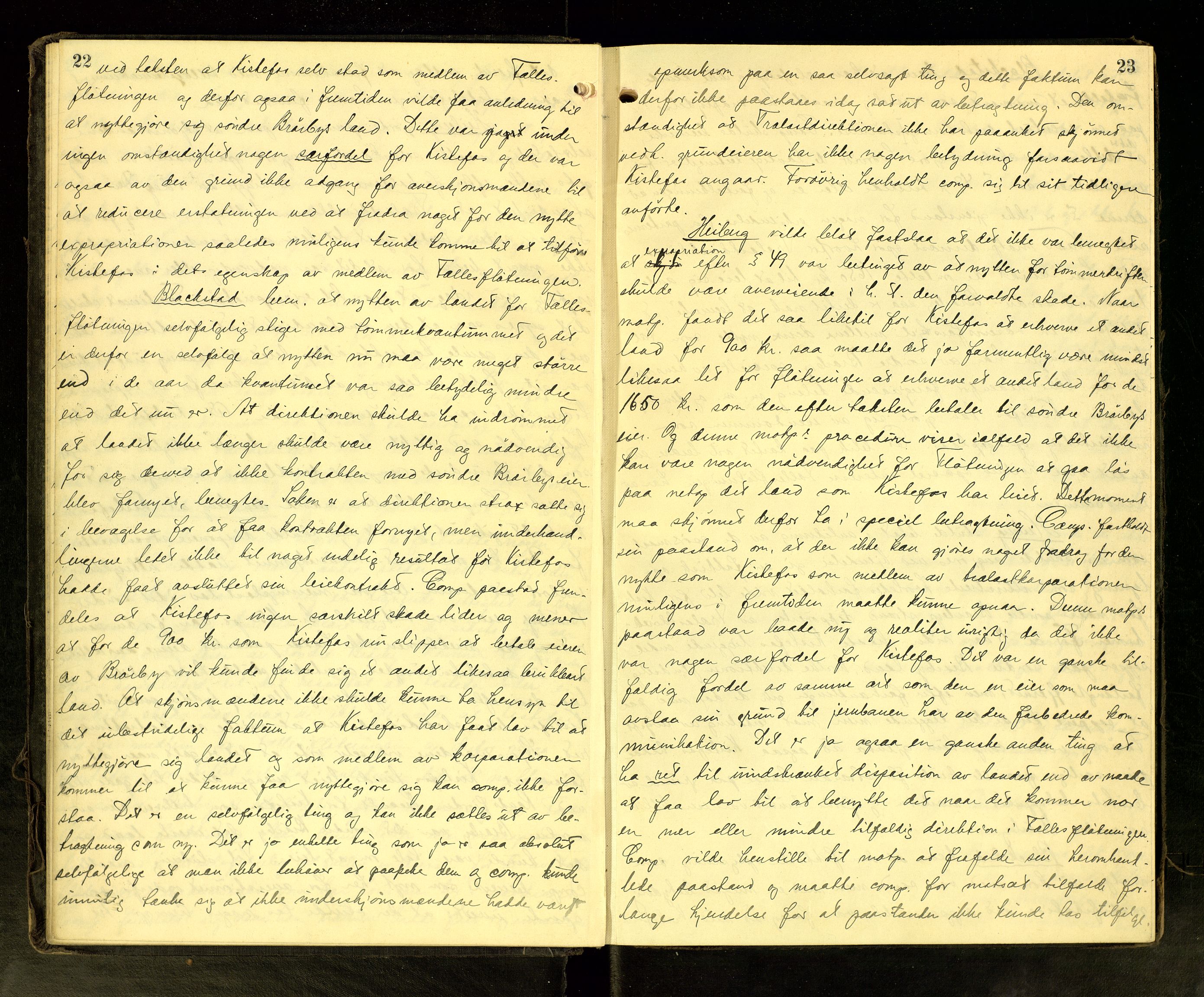 Hadeland og Land tingrett, AV/SAH-TING-010/G/Gc/L0056: Ekstrarettsprotokoll, 1916-1918, p. 22-23