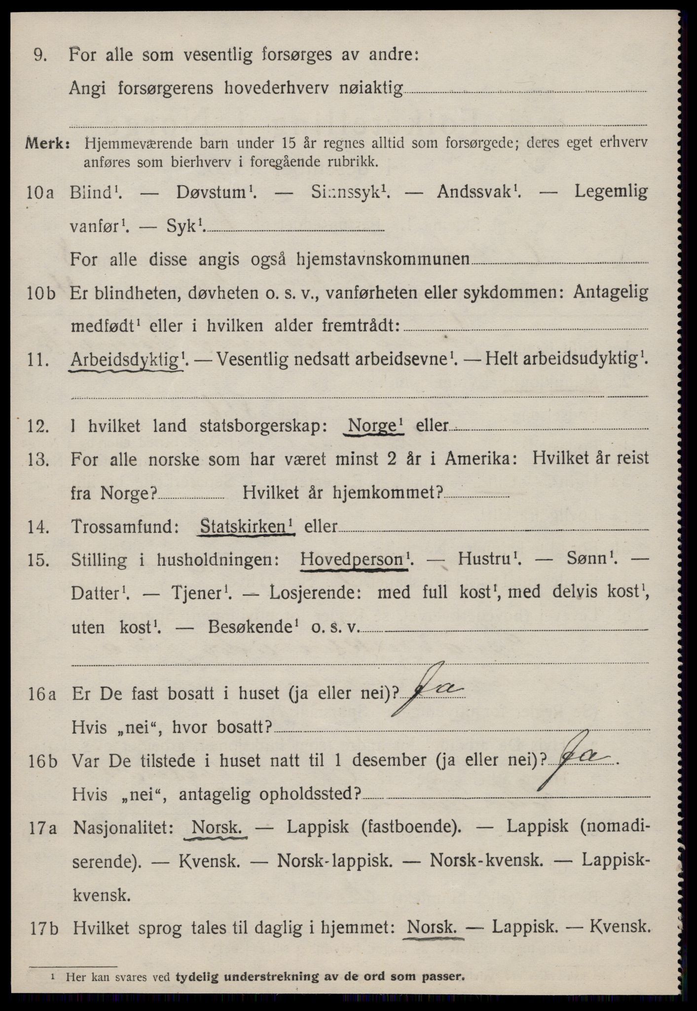 SAT, 1920 census for Orkdal, 1920, p. 6353