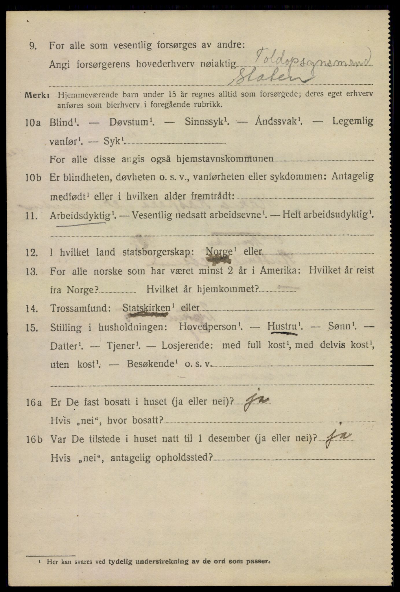 SAO, 1920 census for Kristiania, 1920, p. 396270