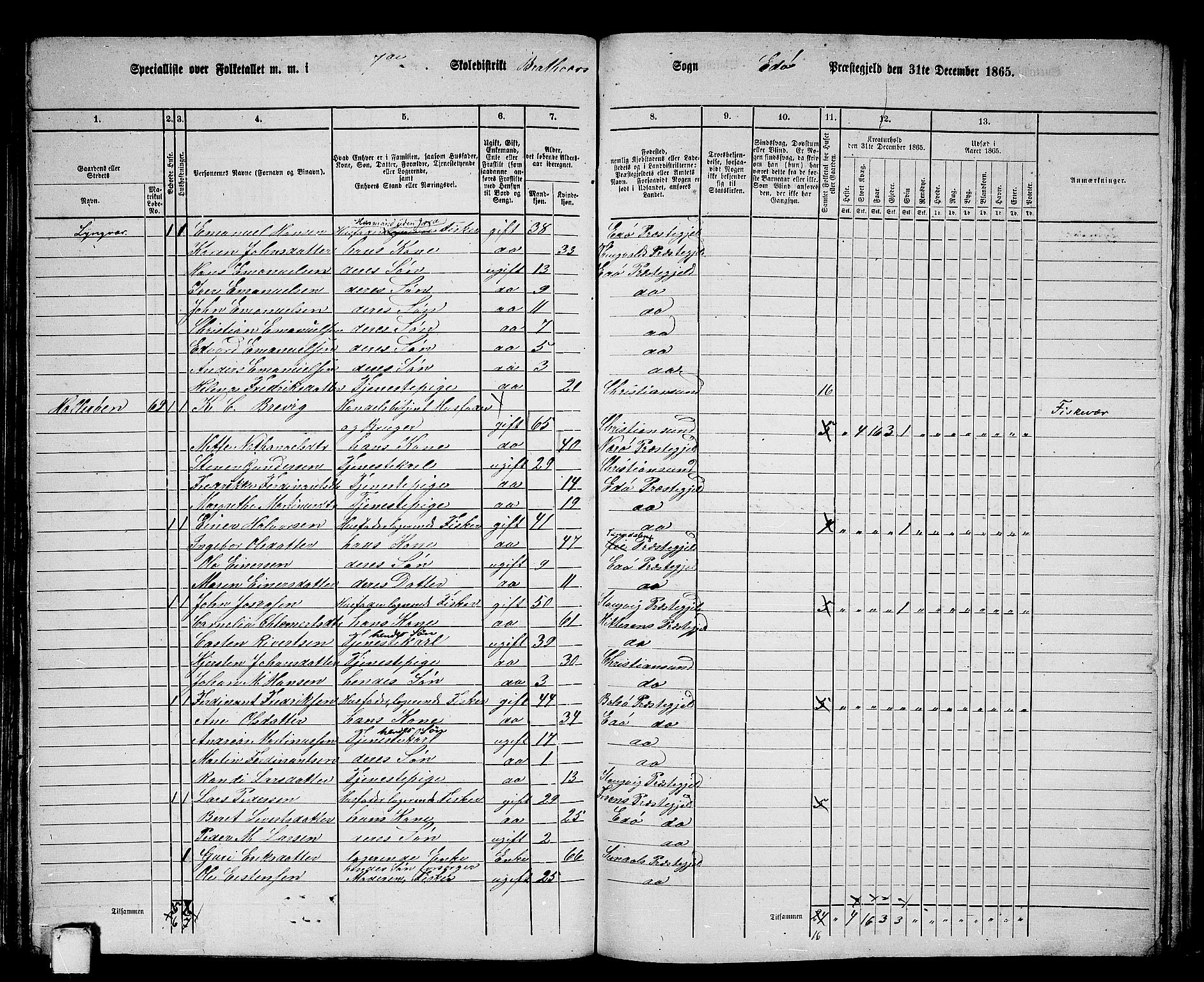 RA, 1865 census for Edøy, 1865, p. 110