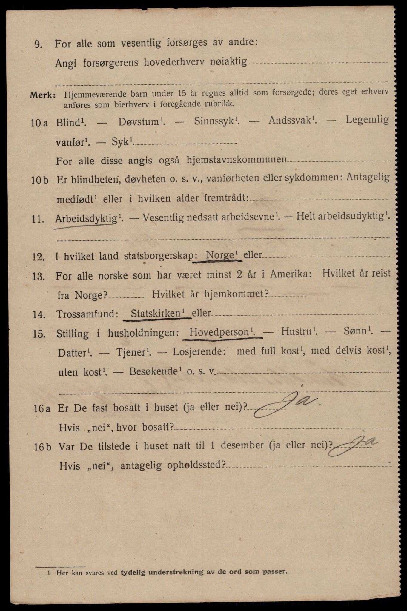 SAT, 1920 census for Trondheim, 1920, p. 39809