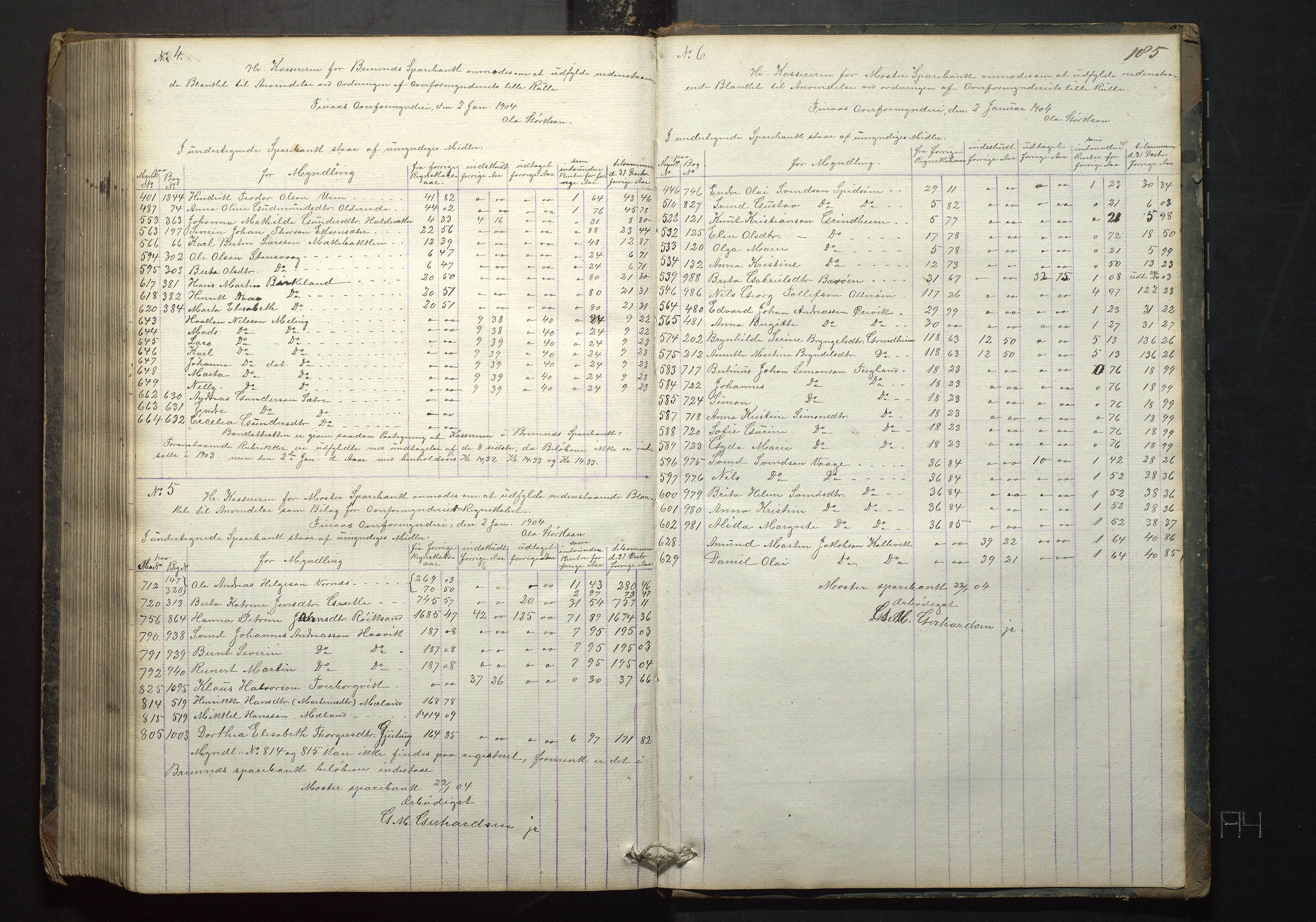 Finnaas kommune. Overformynderiet, IKAH/1218a-812/B/Ba/Baa/L0001: Kopibok for Finnås overformynderi, 1859-1904, p. 185