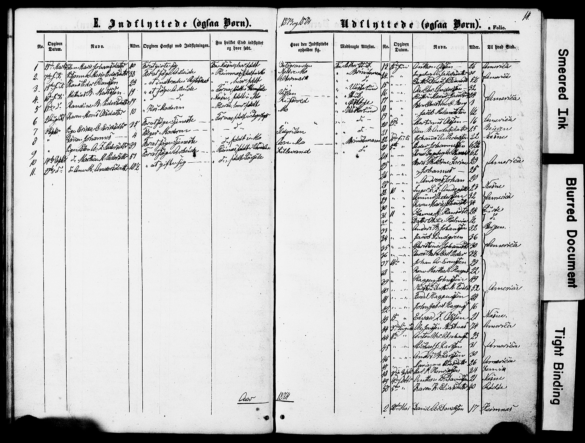 Ministerialprotokoller, klokkerbøker og fødselsregistre - Nordland, SAT/A-1459/827/L0398: Parish register (official) no. 827A10, 1866-1886, p. 14