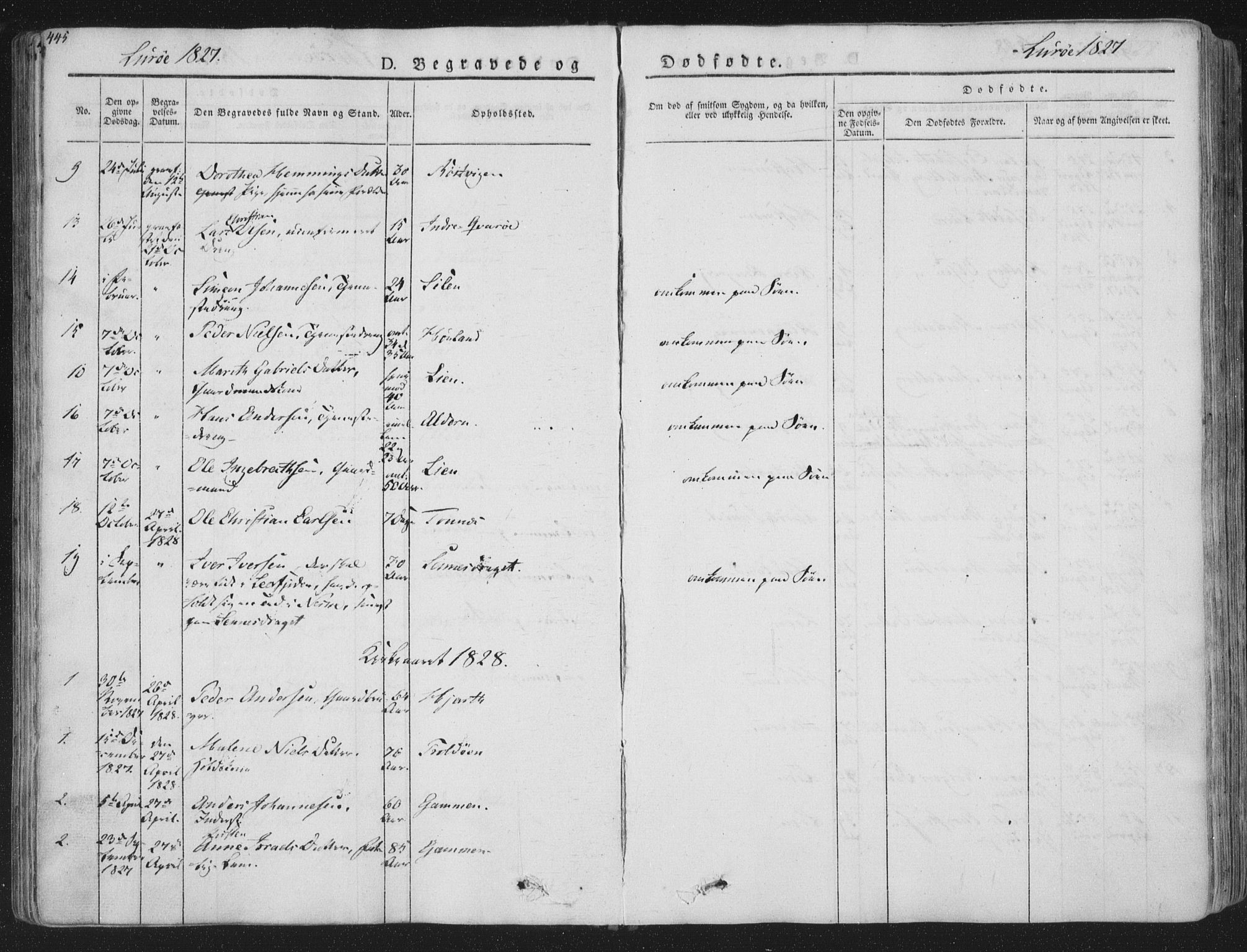 Ministerialprotokoller, klokkerbøker og fødselsregistre - Nordland, SAT/A-1459/839/L0566: Parish register (official) no. 839A03, 1825-1862, p. 445