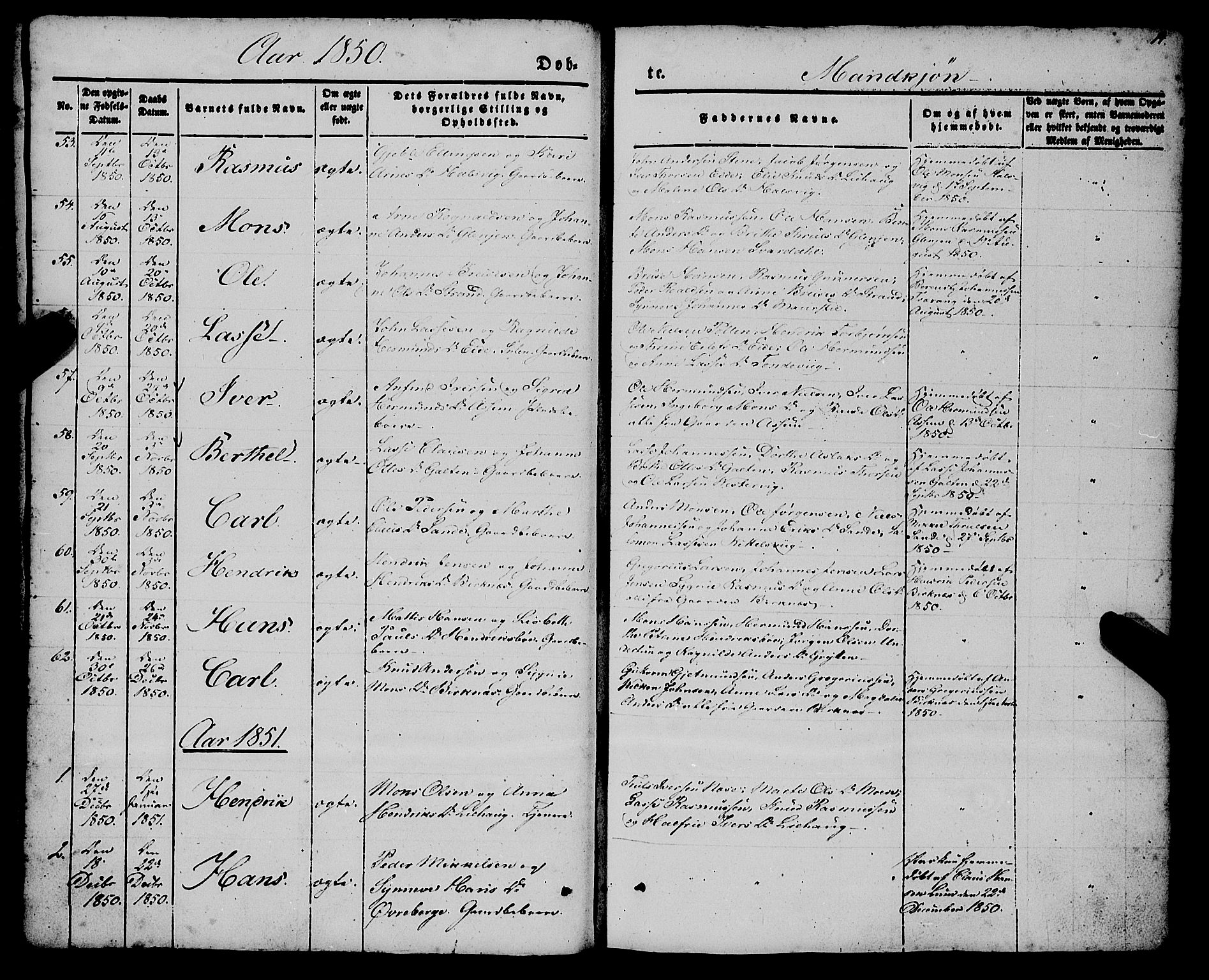 Gulen sokneprestembete, AV/SAB-A-80201/H/Haa/Haaa/L0021: Parish register (official) no. A 21, 1848-1858, p. 14