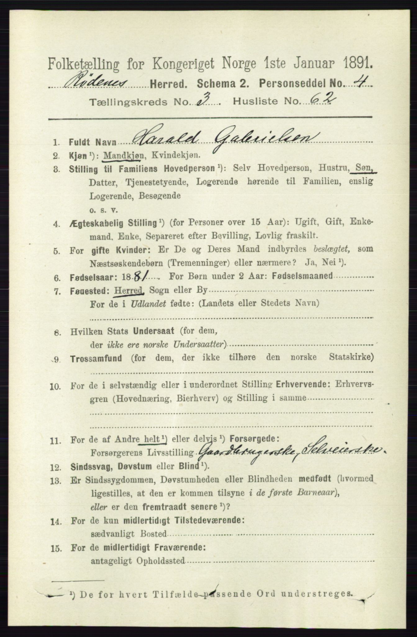 RA, 1891 census for 0120 Rødenes, 1891, p. 1553