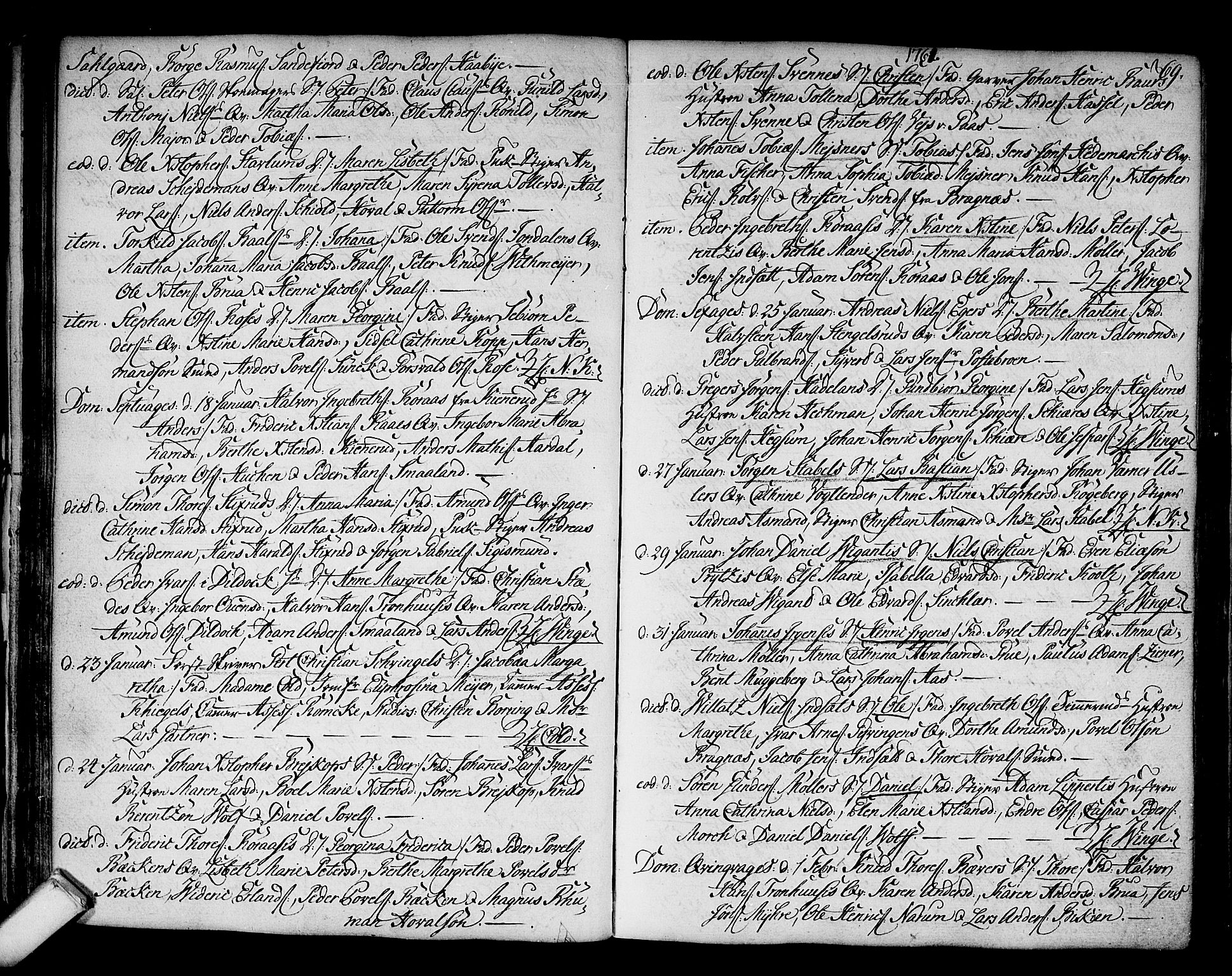 Kongsberg kirkebøker, SAKO/A-22/F/Fa/L0004: Parish register (official) no. I 4, 1756-1768, p. 69