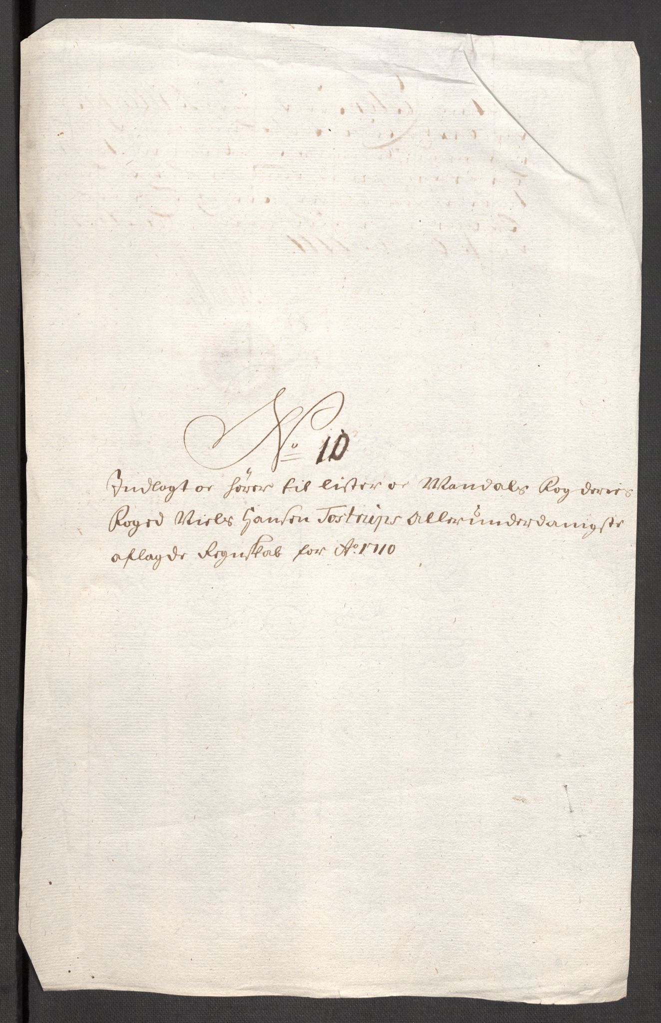 Rentekammeret inntil 1814, Reviderte regnskaper, Fogderegnskap, AV/RA-EA-4092/R43/L2553: Fogderegnskap Lista og Mandal, 1710, p. 50