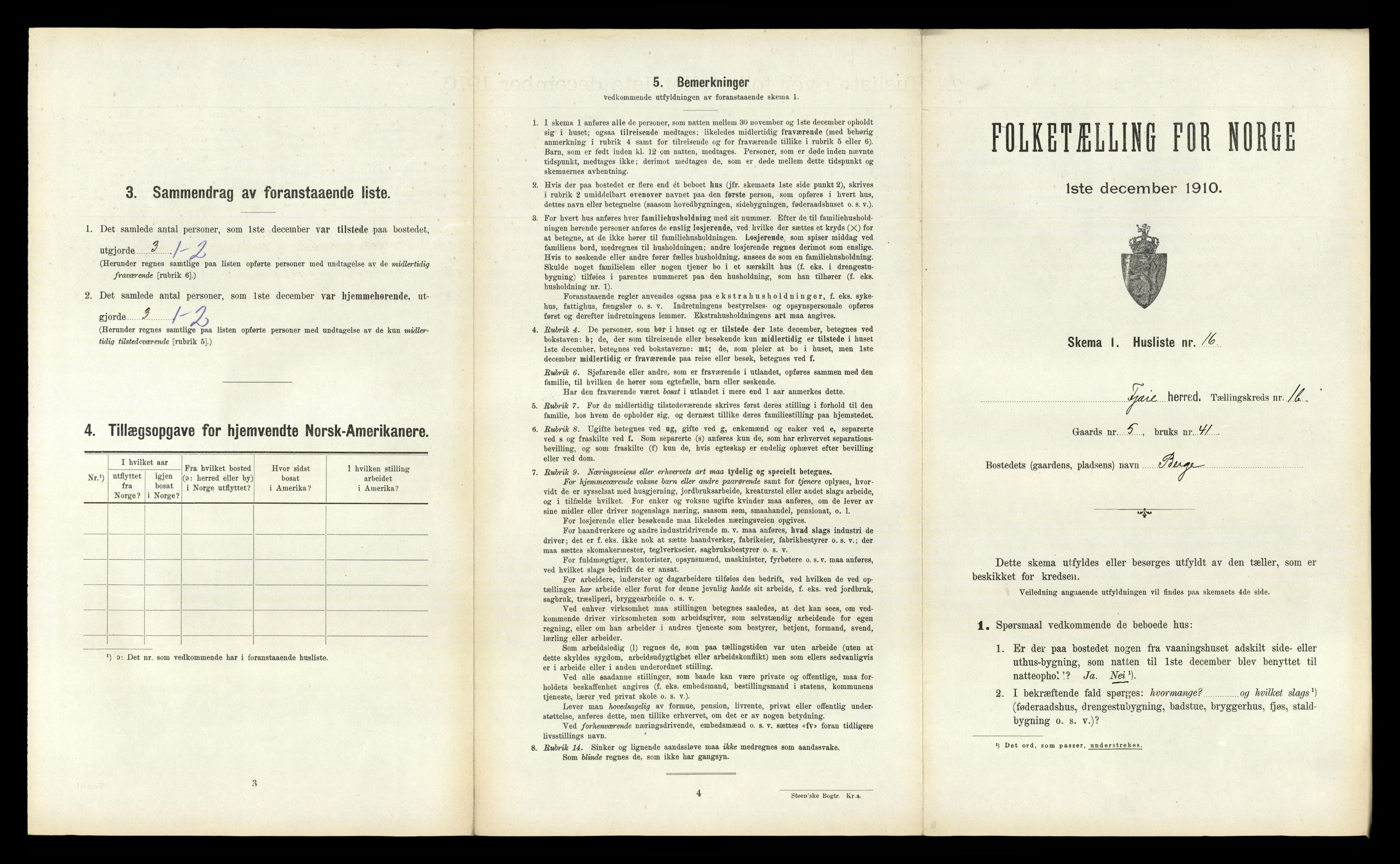 RA, 1910 census for Fjære, 1910, p. 269