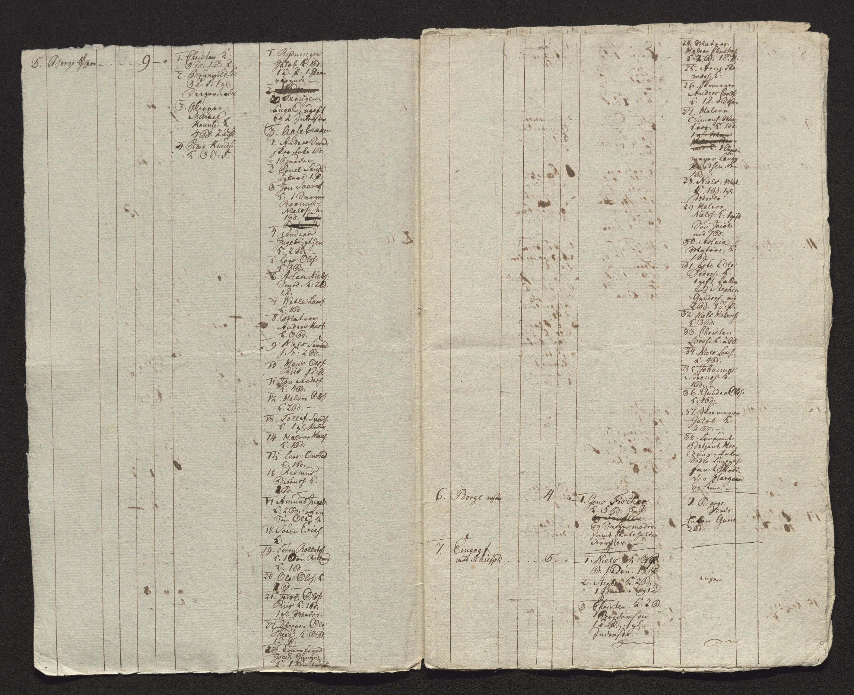 Bratsberg len og amt, AV/SAKO-A-943/I/I34/L0342/0013: Diverse manntall og fortegnelser / Fortegnelse over gårder og husmannsplasser i Gjerpen prestegjeld, 1782, p. 3