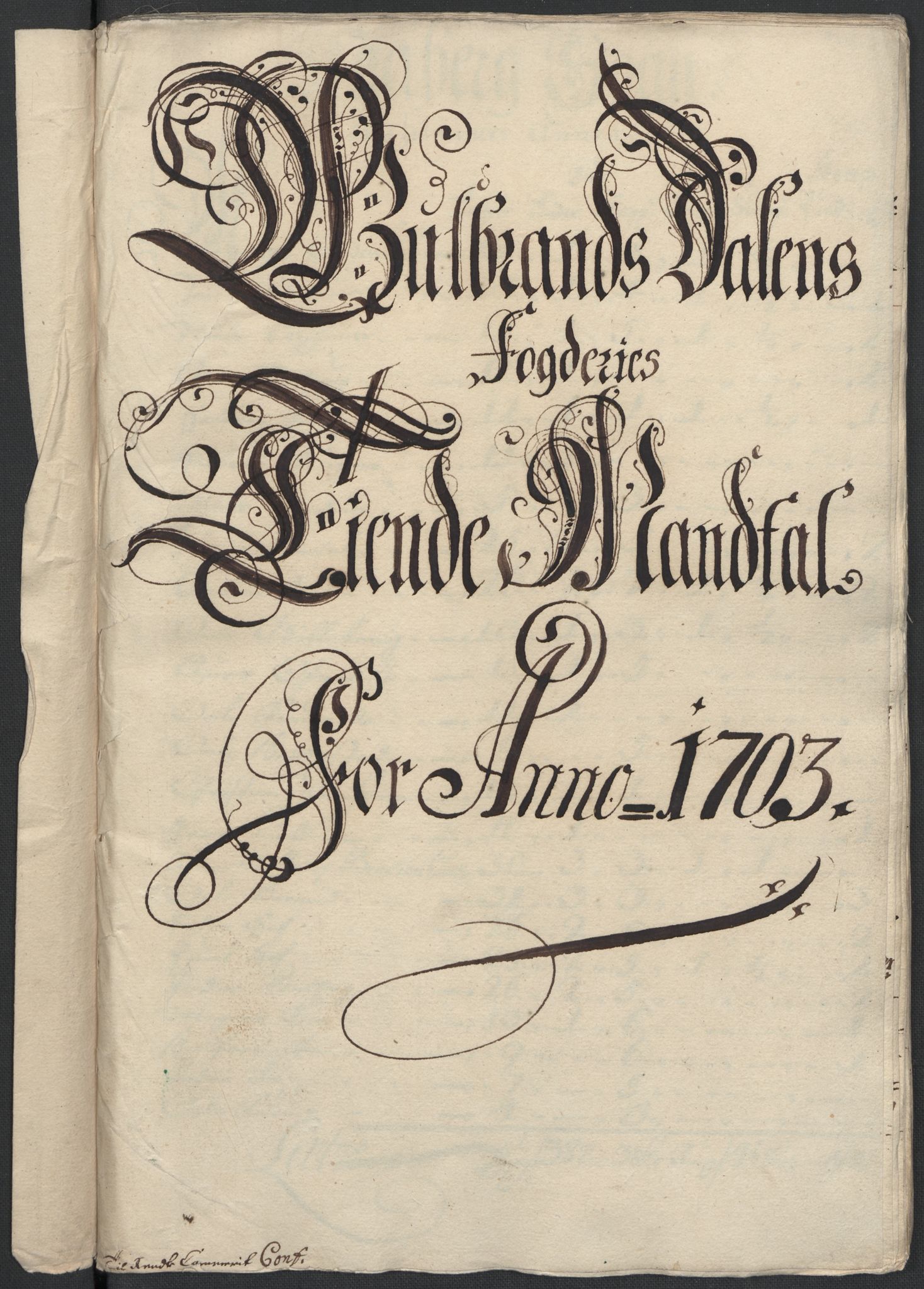Rentekammeret inntil 1814, Reviderte regnskaper, Fogderegnskap, RA/EA-4092/R17/L1176: Fogderegnskap Gudbrandsdal, 1703, p. 81