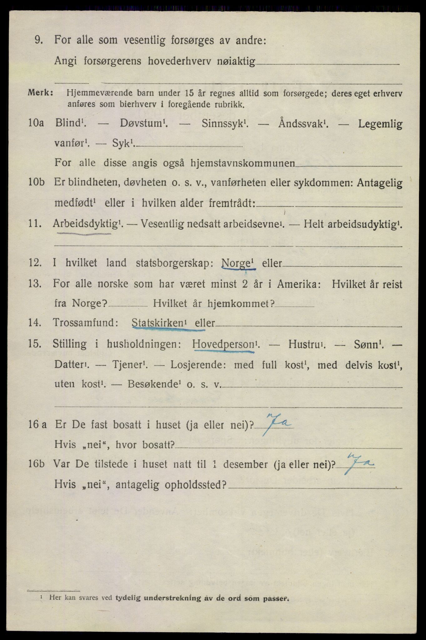 SAKO, 1920 census for Hedrum, 1920, p. 11020