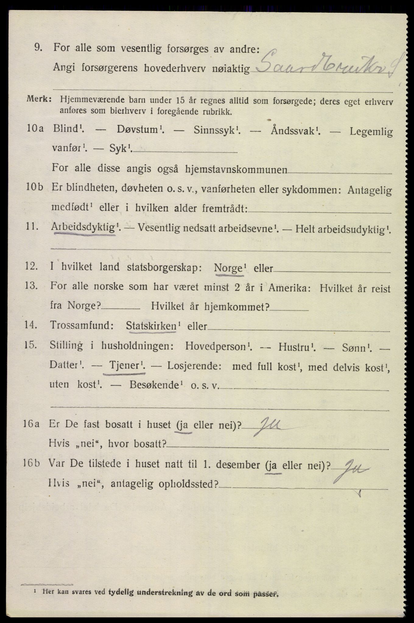 SAK, 1920 census for Konsmo, 1920, p. 1417