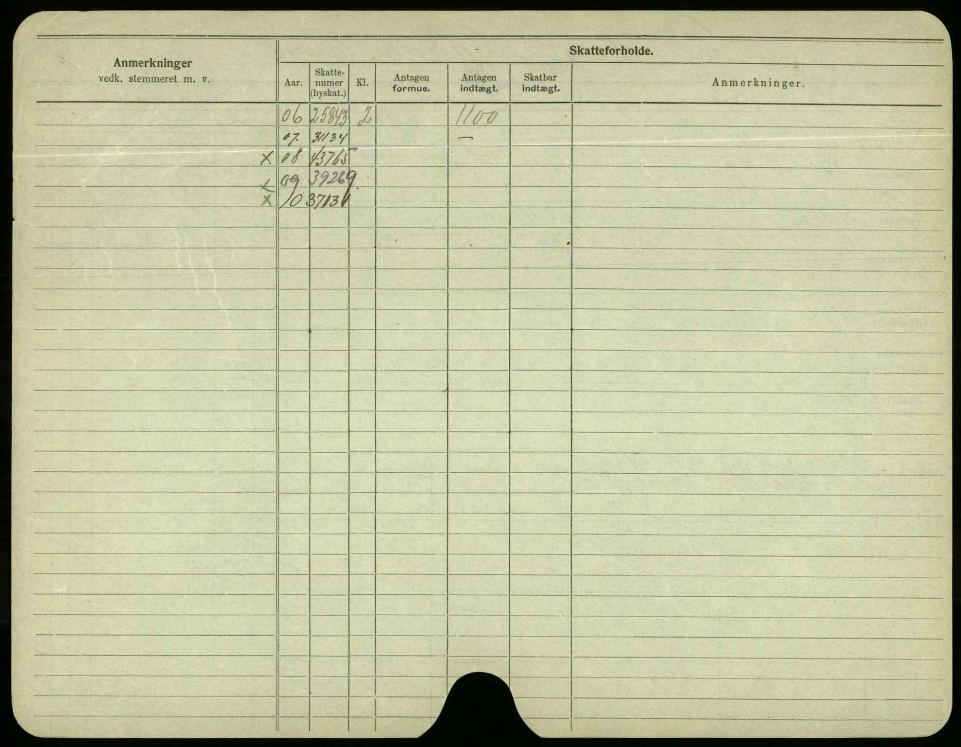 Oslo folkeregister, Registerkort, AV/SAO-A-11715/F/Fa/Fac/L0003: Menn, 1906-1914, p. 820b