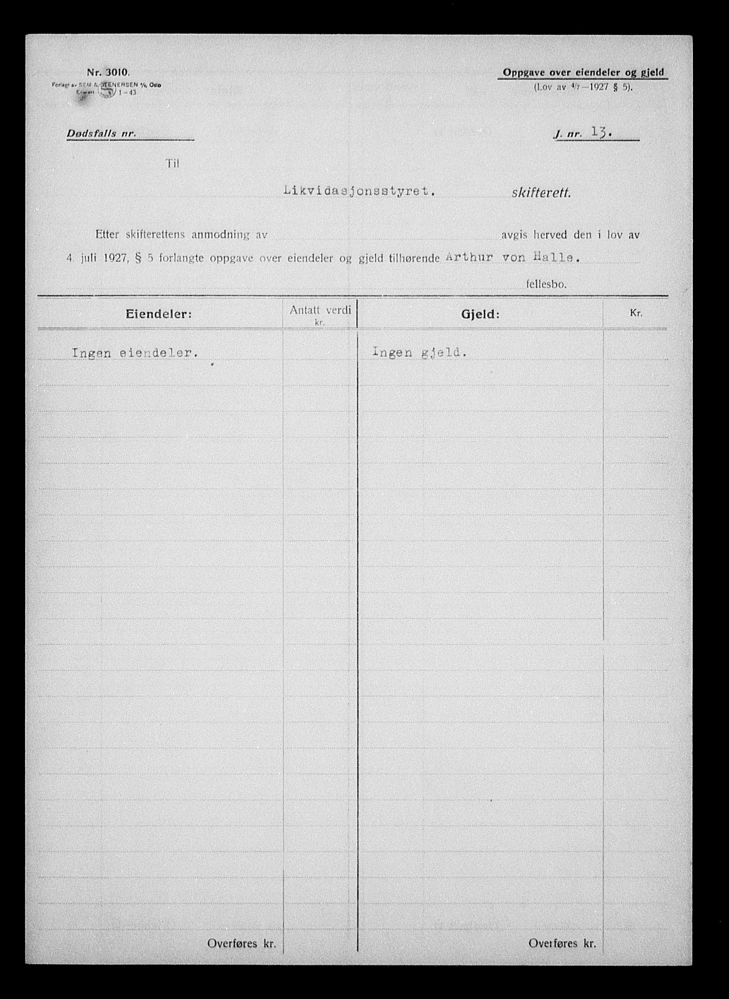 Justisdepartementet, Tilbakeføringskontoret for inndratte formuer, RA/S-1564/H/Hc/Hcc/L0942: --, 1945-1947, p. 909