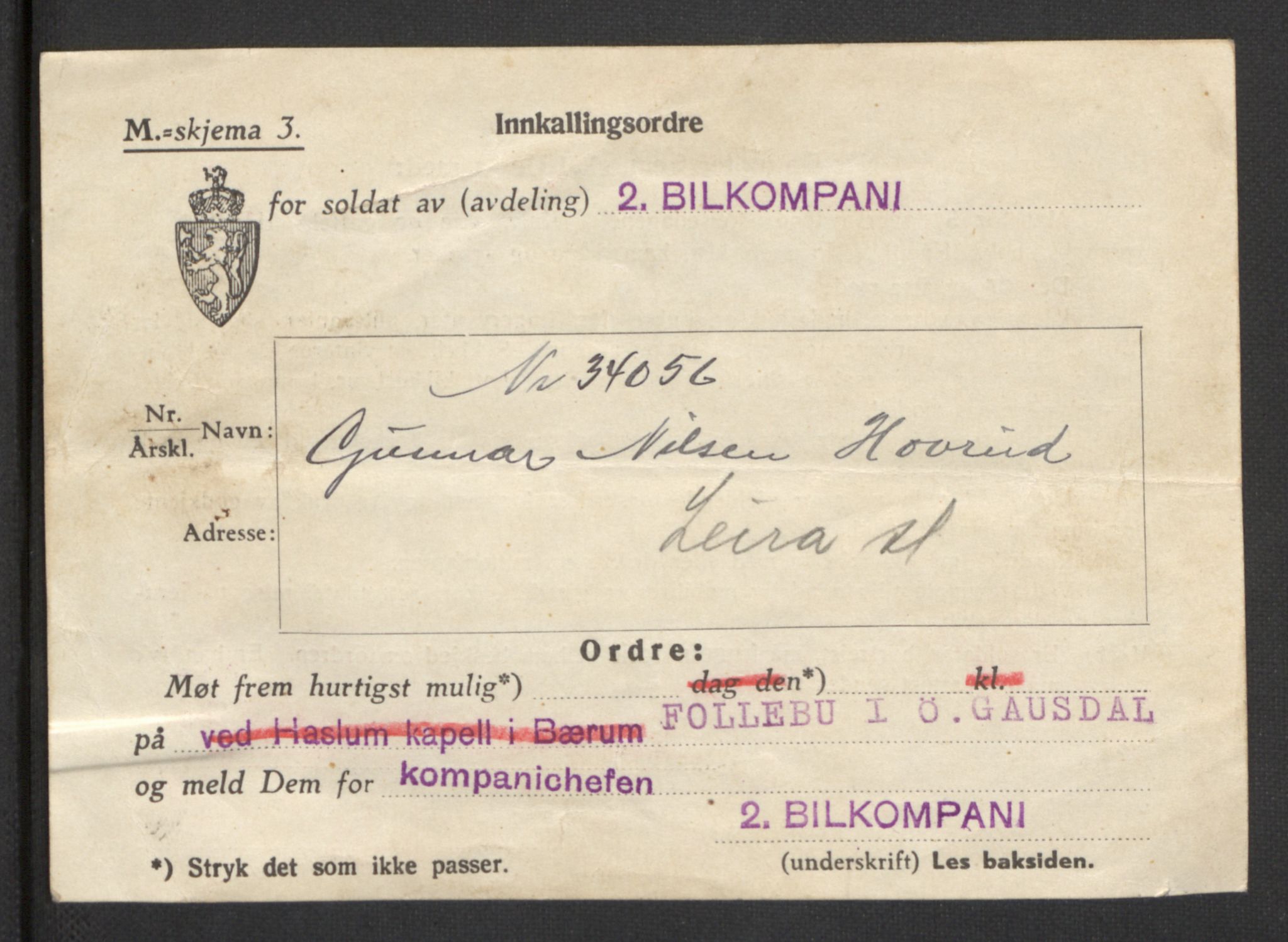 Forsvaret, Forsvarets krigshistoriske avdeling, AV/RA-RAFA-2017/Y/Yb/L0104: II-C-11-430  -  4. Divisjon., 1940, p. 613